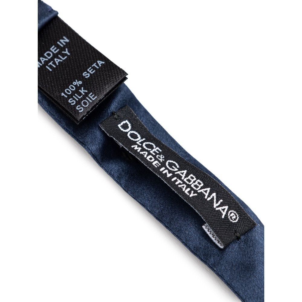 Dolce & Gabbana Blue Silk Bowtie | Regal Royce