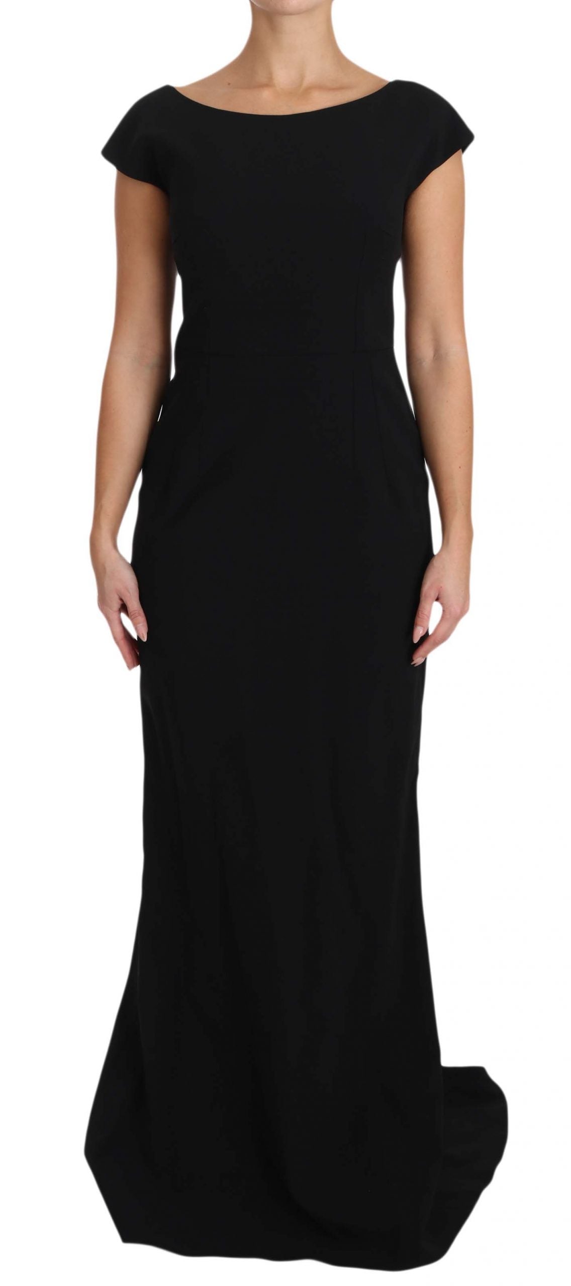 Dolce & Gabbana Black Stretch Fit Flare Gown Maxi | Regal Royce