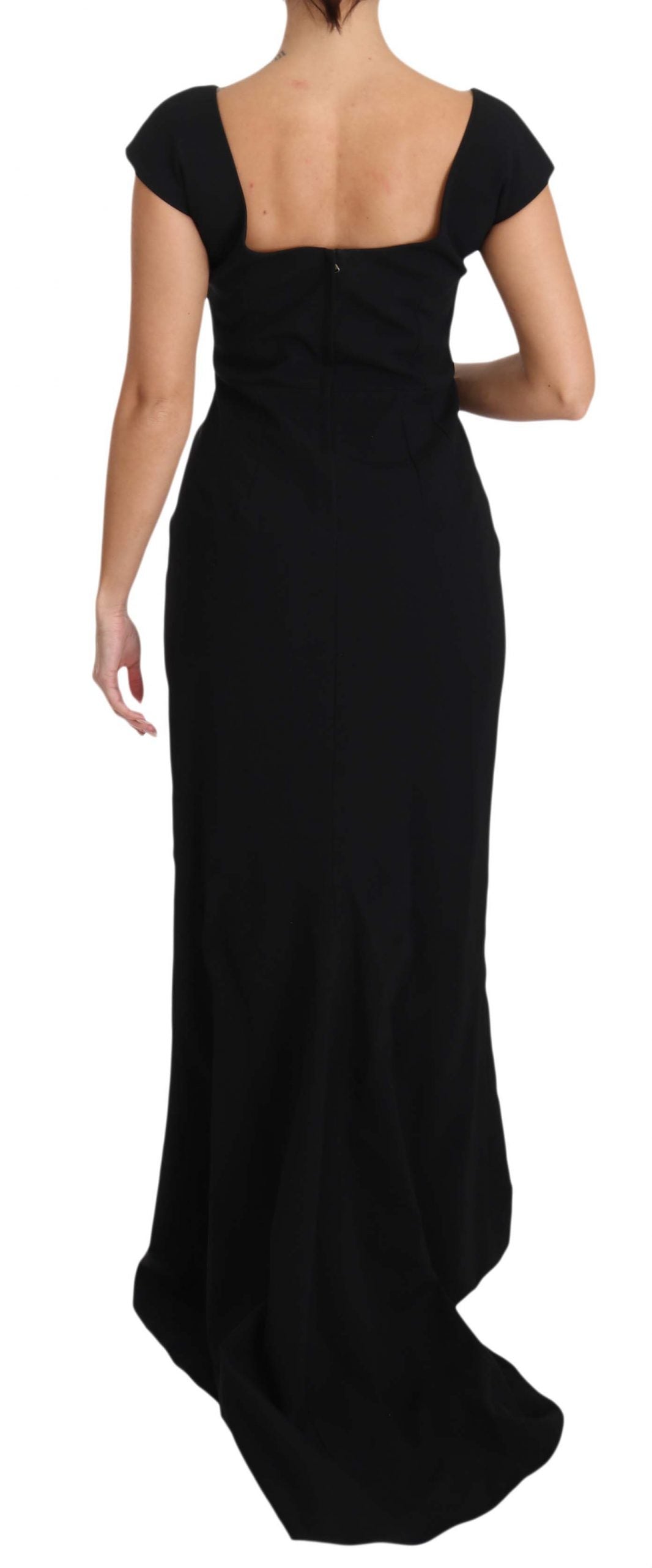 Dolce & Gabbana Black Stretch Fit Flare Gown Maxi | Regal Royce