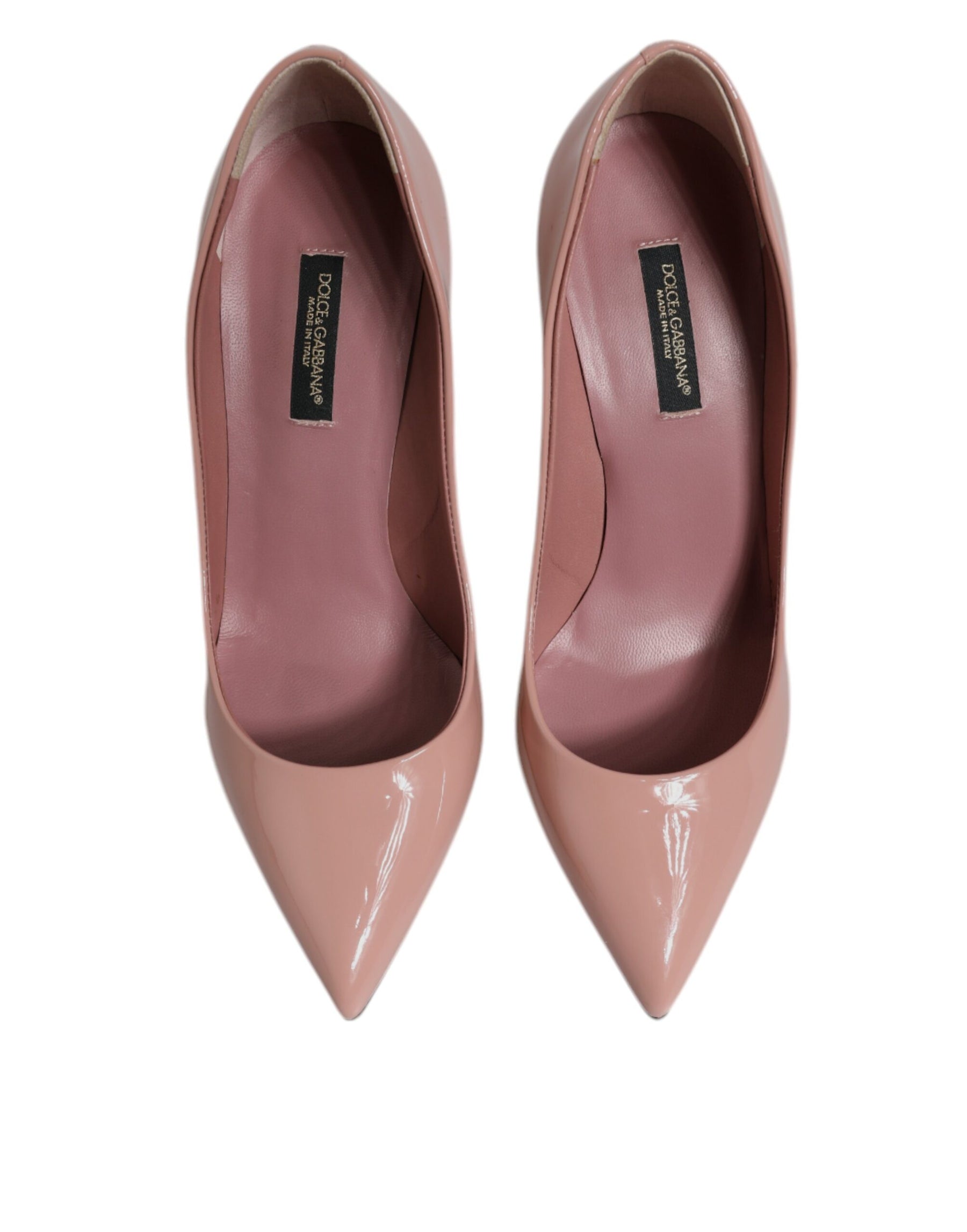 Dolce & Gabbana Pink Patent Leather Stiletto Heel Pumps Shoes | Regal Royce
