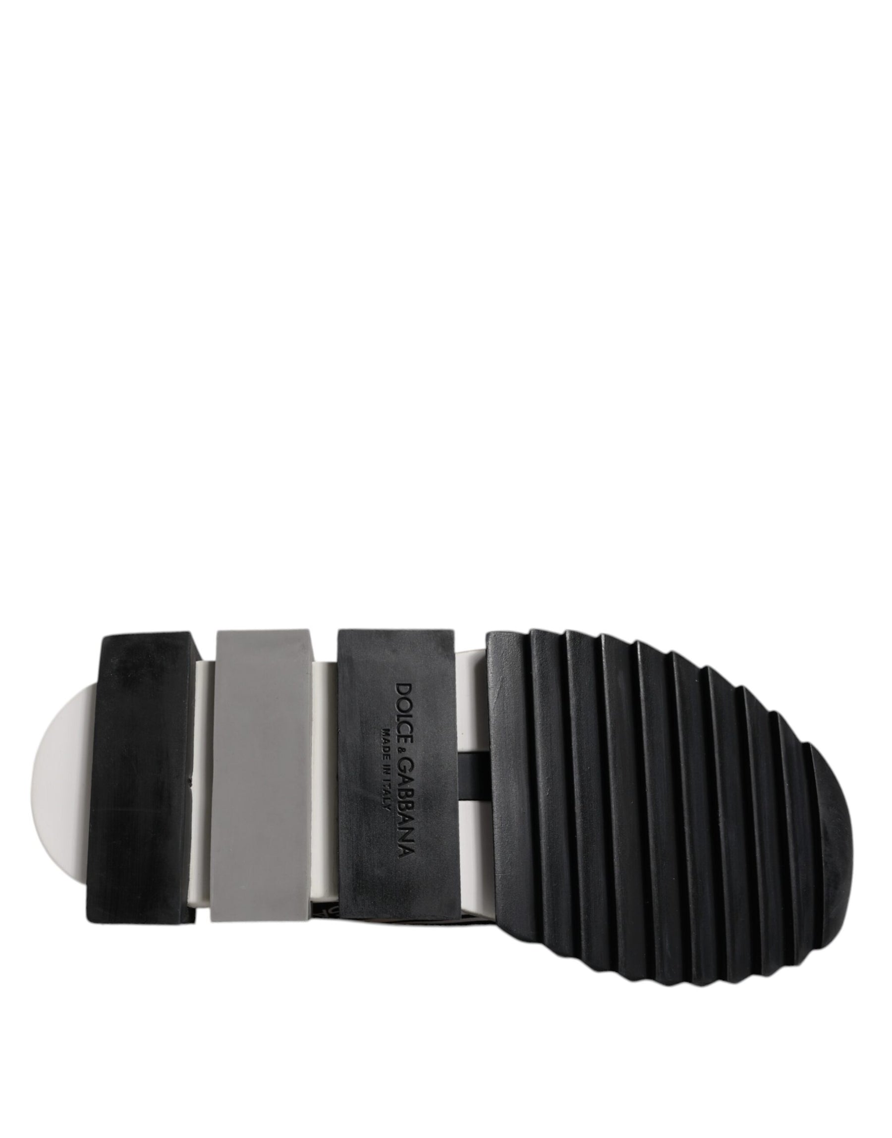 Dolce & Gabbana White Black Slip On Sorrento Sneakers Shoes | Regal Royce