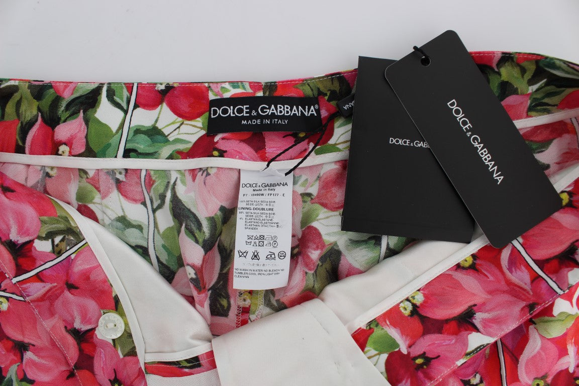 Dolce & Gabbana Multicolor Floral Knee Capris Shorts Pants | Regal Royce