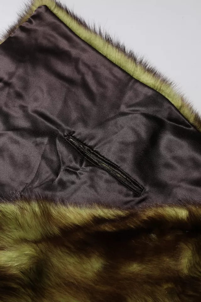 Dolce & Gabbana Multicolor Fur Shawl Neck Wrap Cover Collar Scarf | Regal Royce