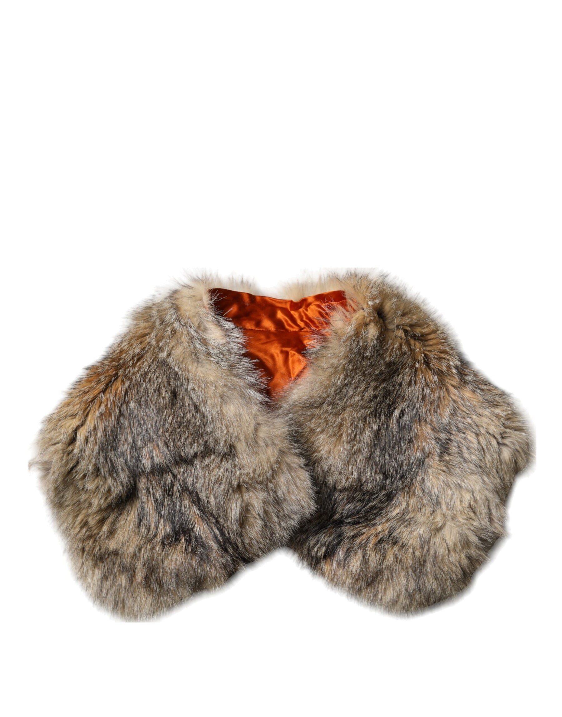 Dolce & Gabbana Brown Fur Shoulder Collar Neck Wrap Scarf | Regal Royce