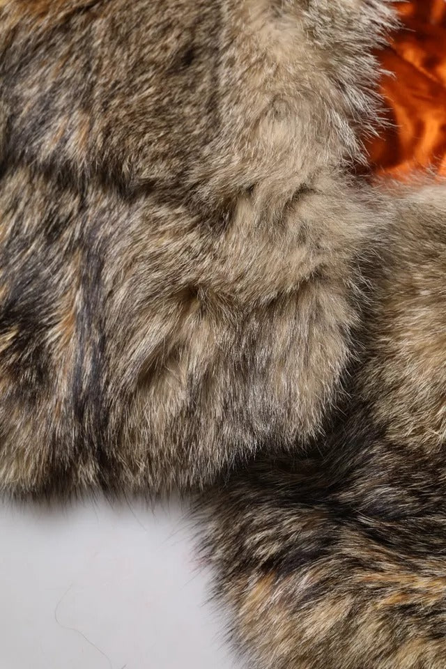 Dolce & Gabbana Brown Fur Shoulder Collar Neck Wrap Scarf | Regal Royce