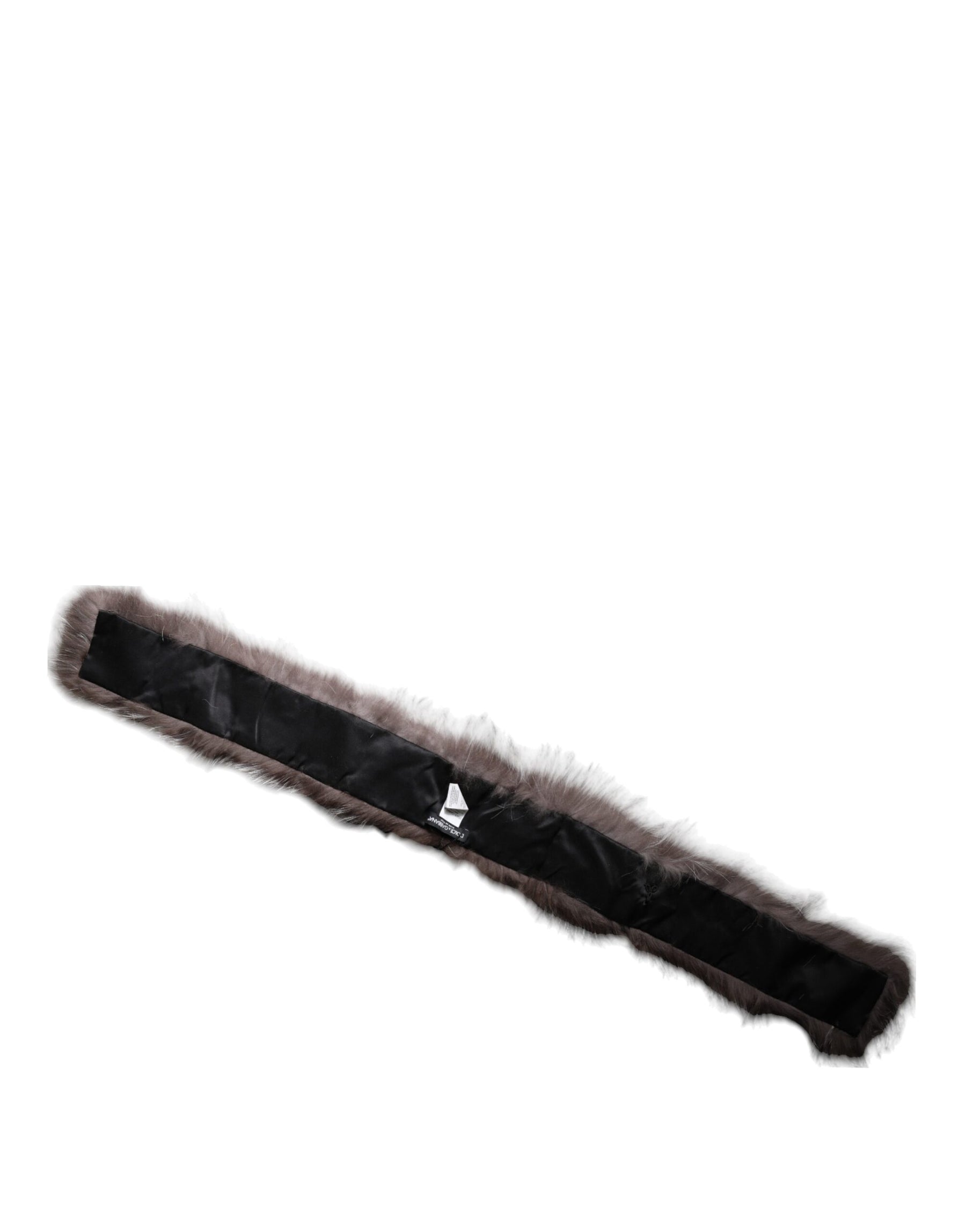 Dolce & Gabbana Gray Fox Fur Neck Wrap Warmer Winter Scarf | Regal Royce