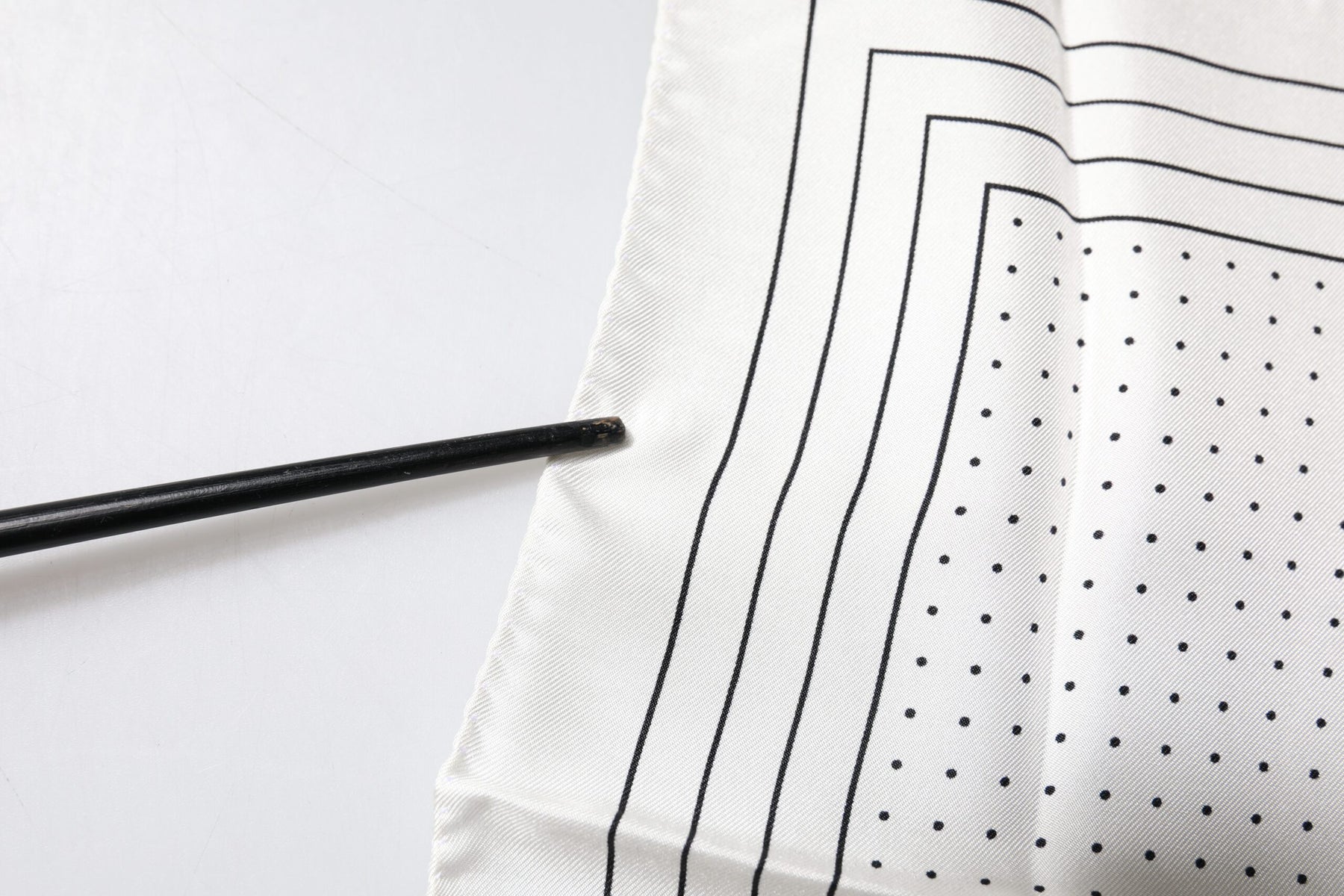 Dolce & Gabbana White Polka Dots Square Handkerchief Scarf | Regal Royce