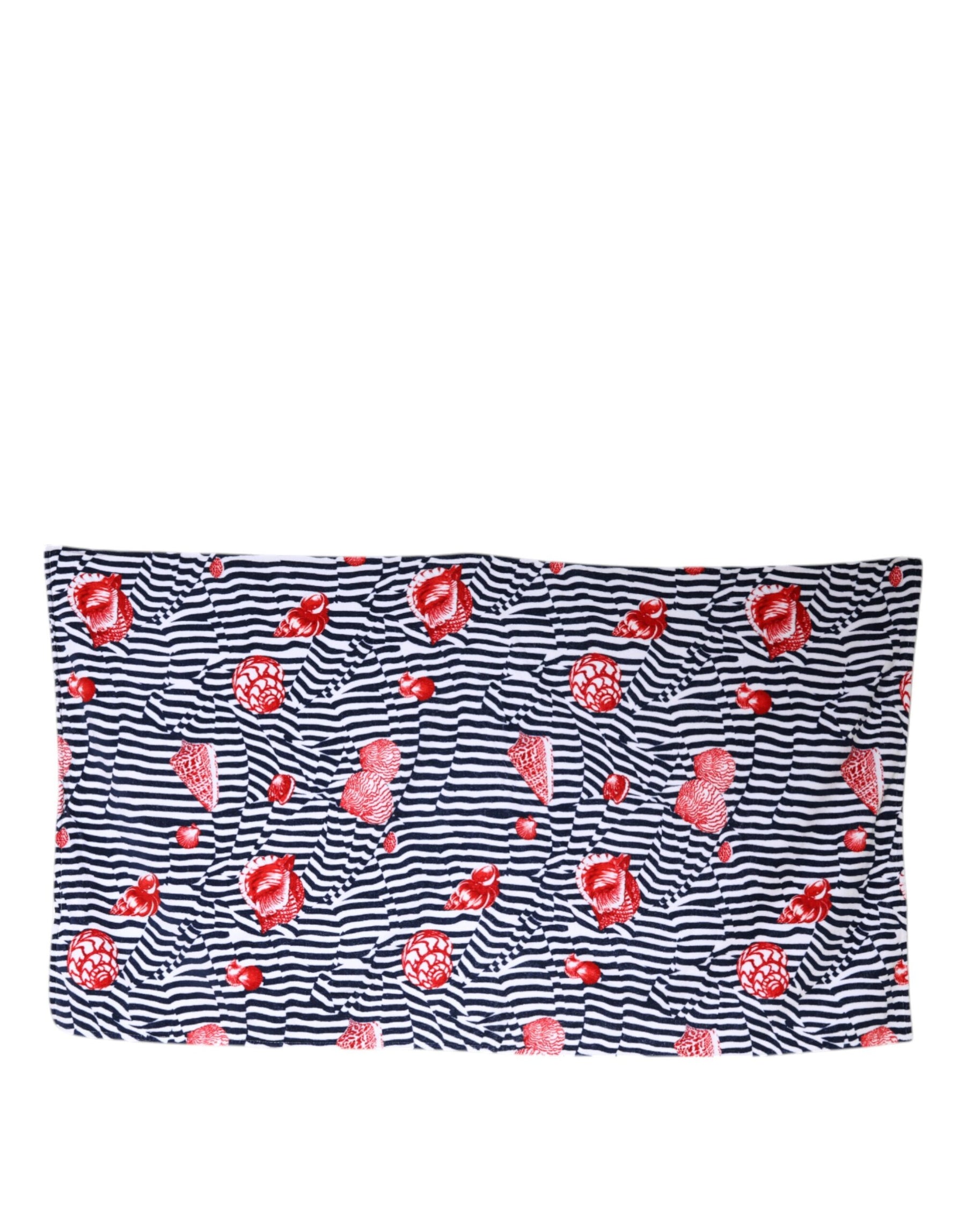 Dolce & Gabbana Multicolor Stripes Seashells Beach Towel | Regal Royce