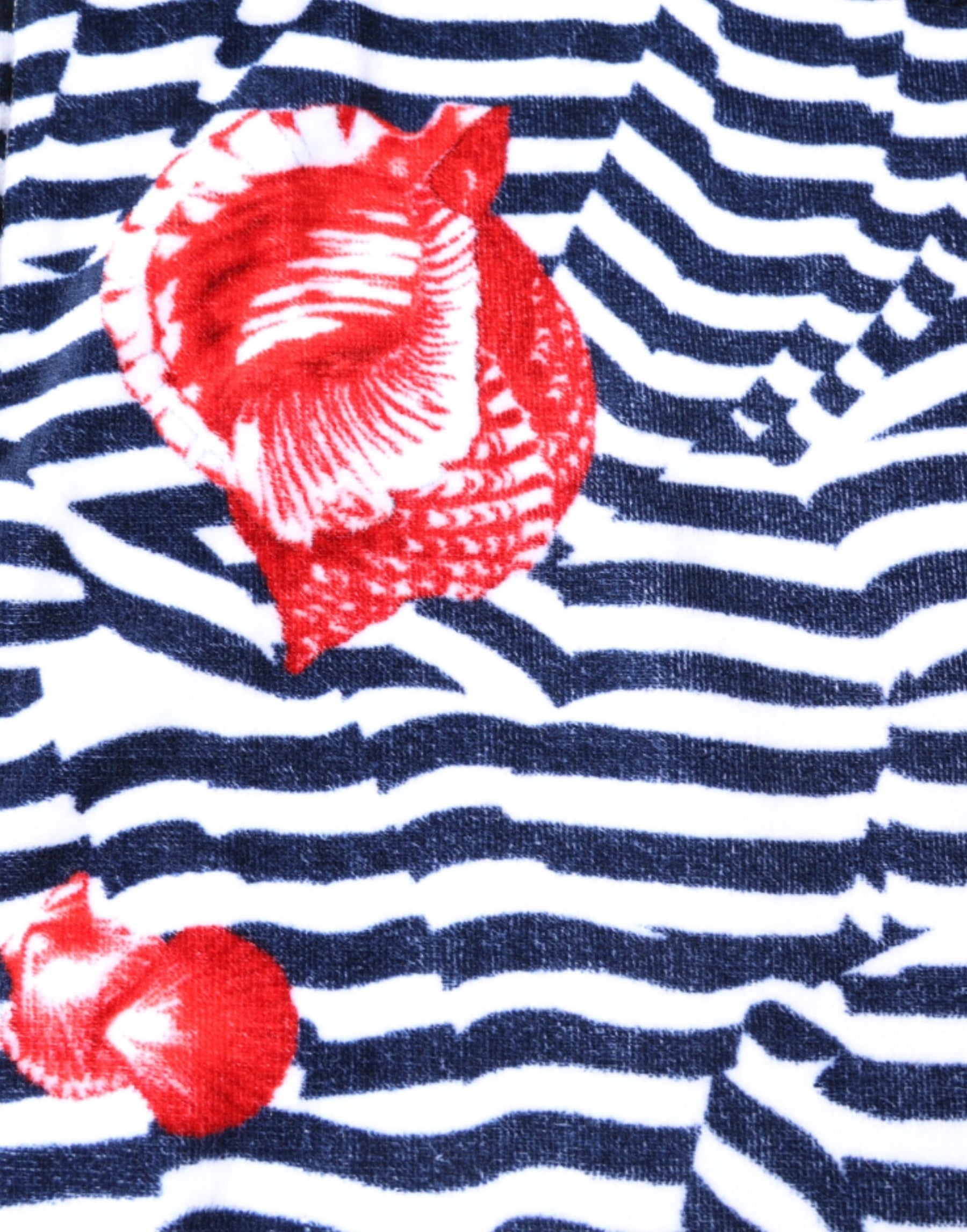 Dolce & Gabbana Multicolor Stripes Seashells Beach Towel | Regal Royce