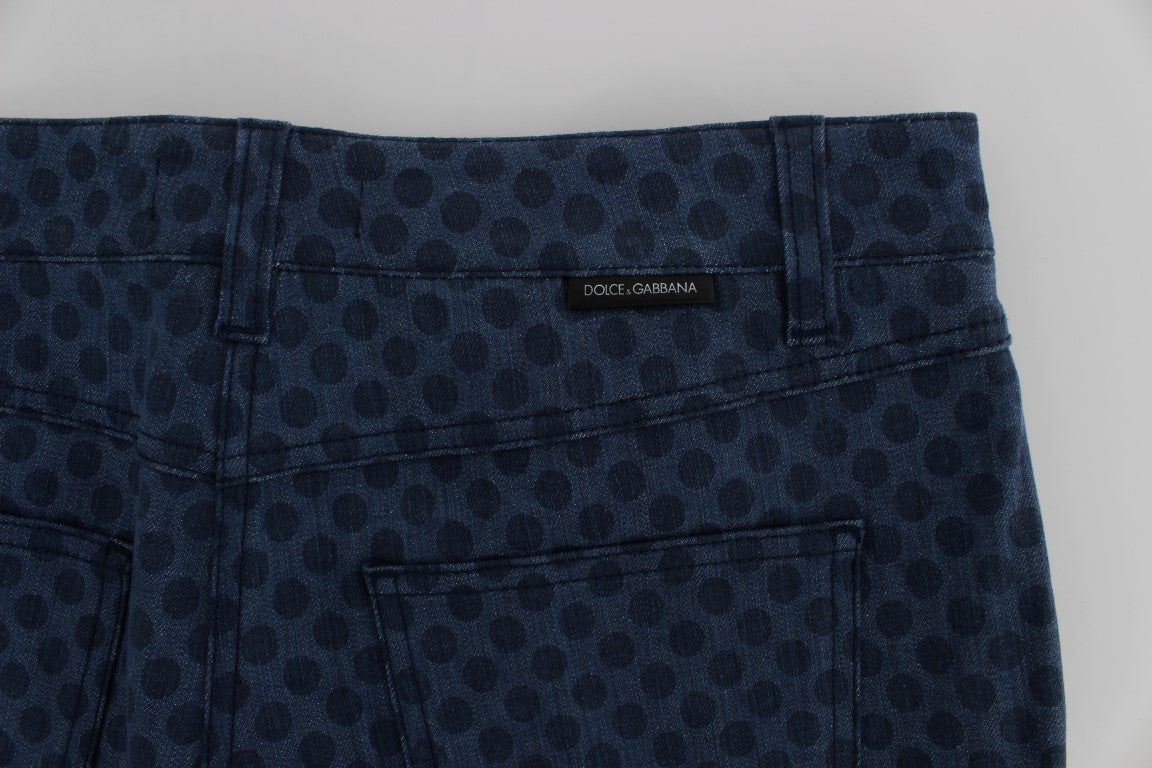Dolce & Gabbana Polka Dotted Stretch Capri Jeans | Regal Royce