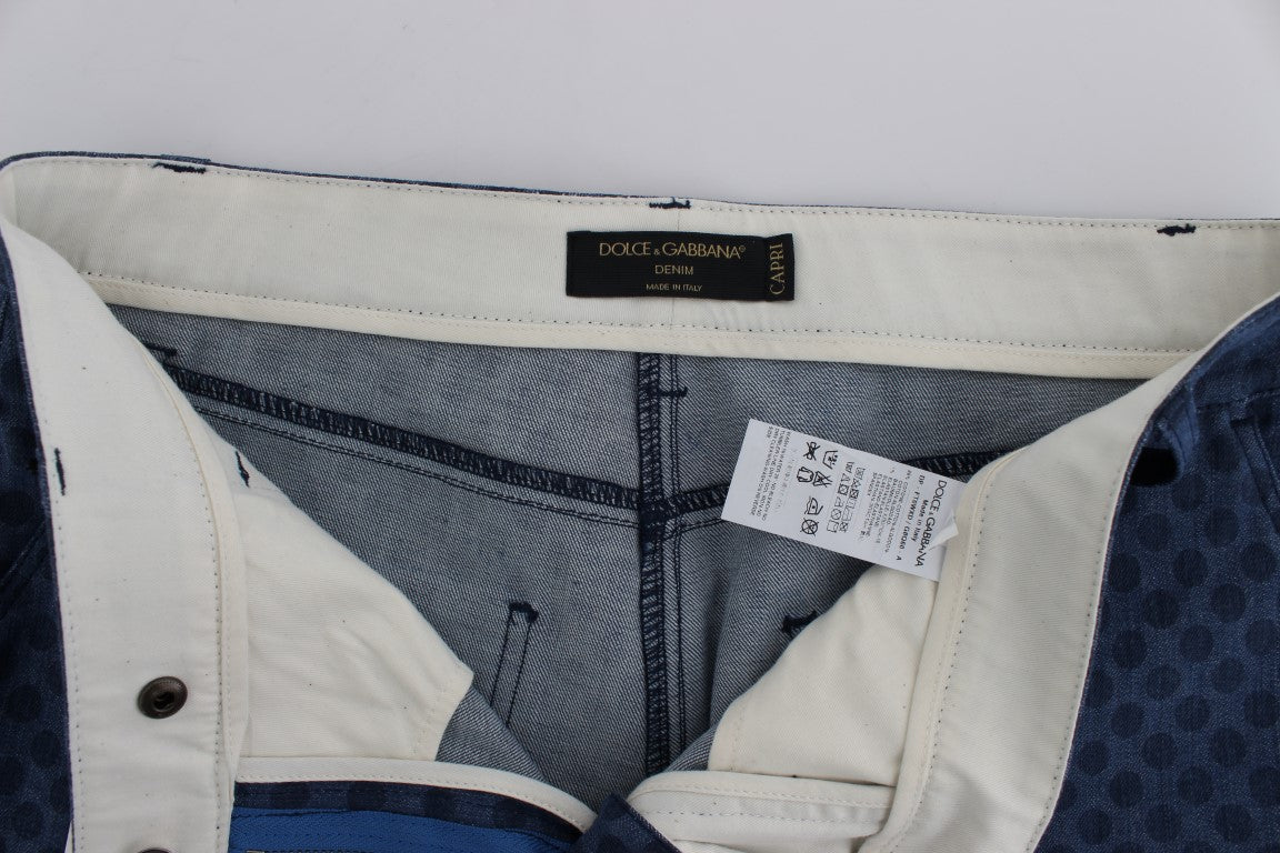 Dolce & Gabbana Polka Dotted Stretch Capri Jeans | Regal Royce
