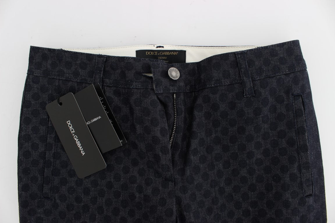 Dolce & Gabbana Polka Dotted Slim Capris Jeans | Regal Royce