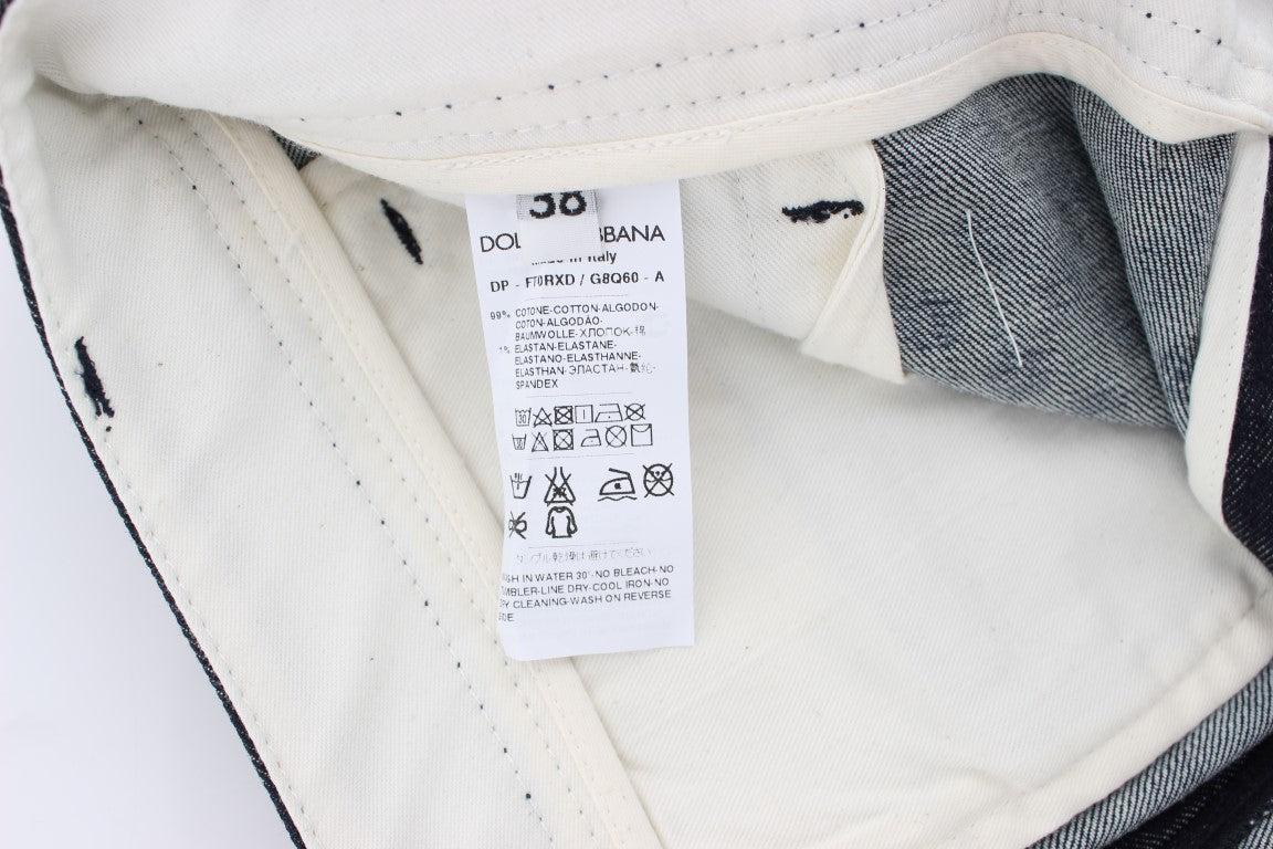 Dolce & Gabbana Polka Dotted Slim Capris Jeans | Regal Royce