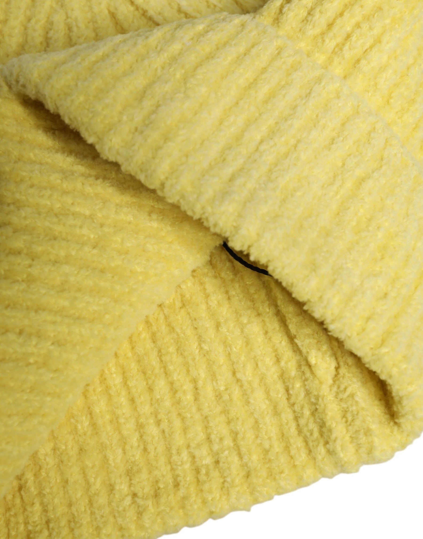 Dolce & Gabbana Yellow Cotton Knitted Winter Beanie Hat | Regal Royce