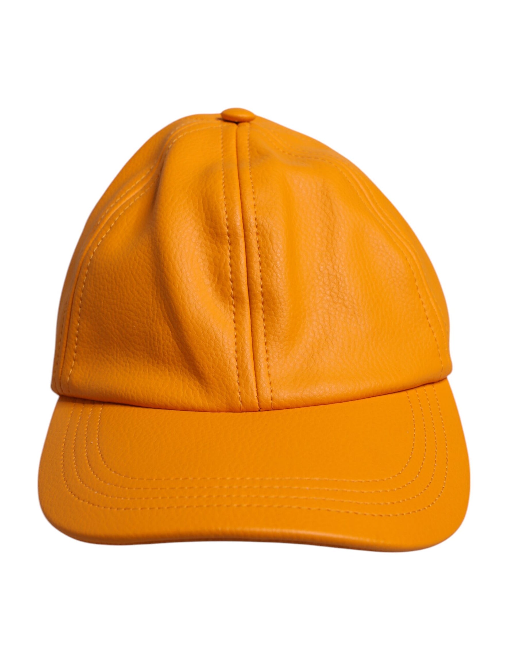 Dolce & Gabbana Orange Cotton 6 Panels Baseball Cap | Regal Royce