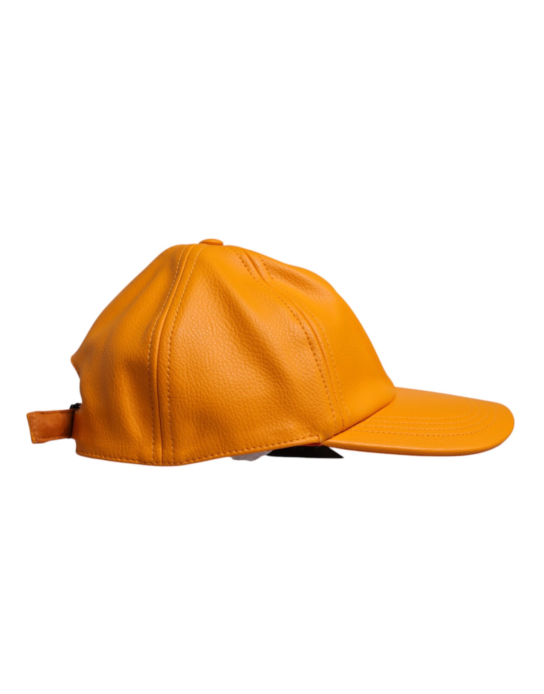 Dolce & Gabbana Orange Cotton 6 Panels Baseball Cap | Regal Royce