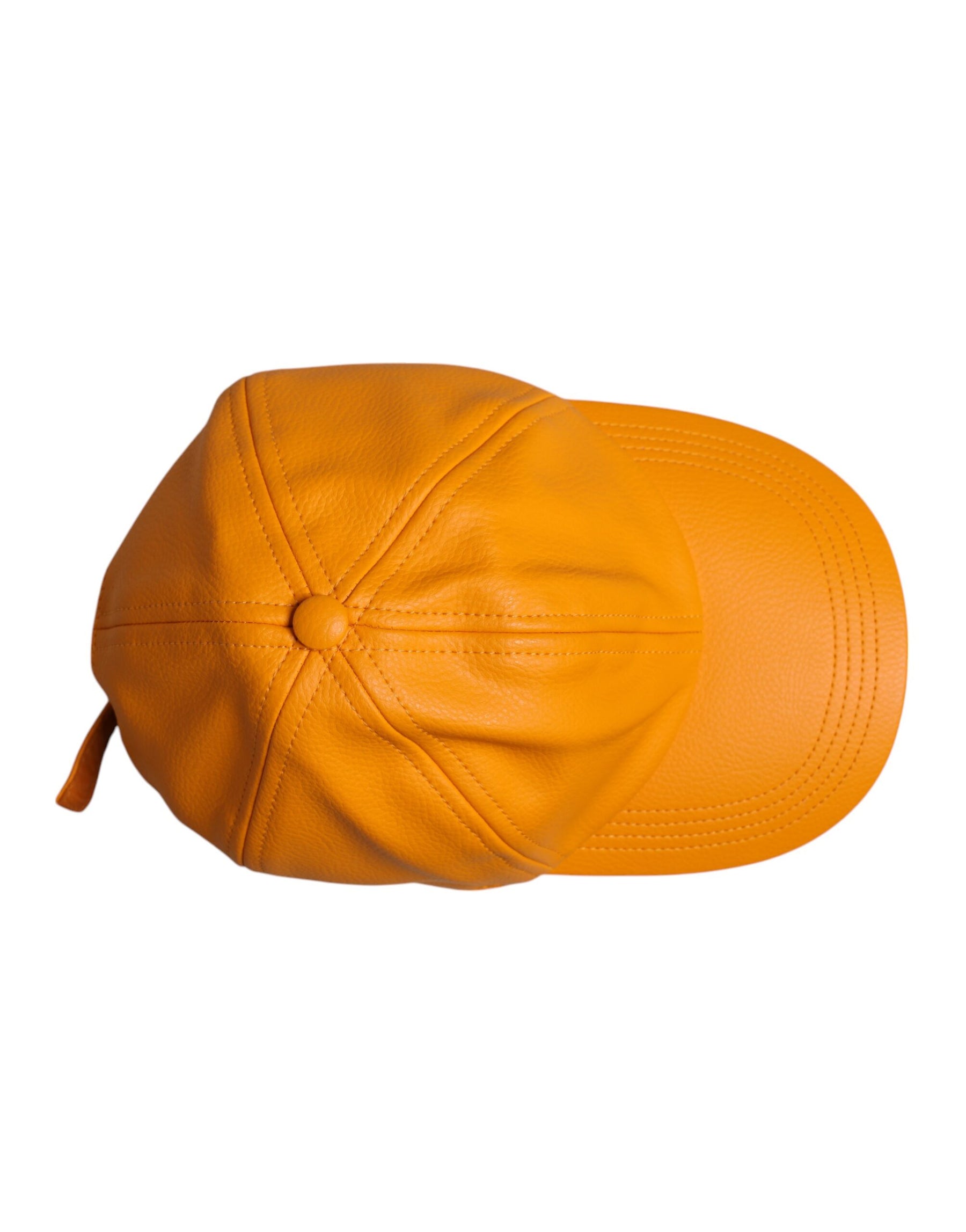 Dolce & Gabbana Orange Cotton 6 Panels Baseball Cap | Regal Royce