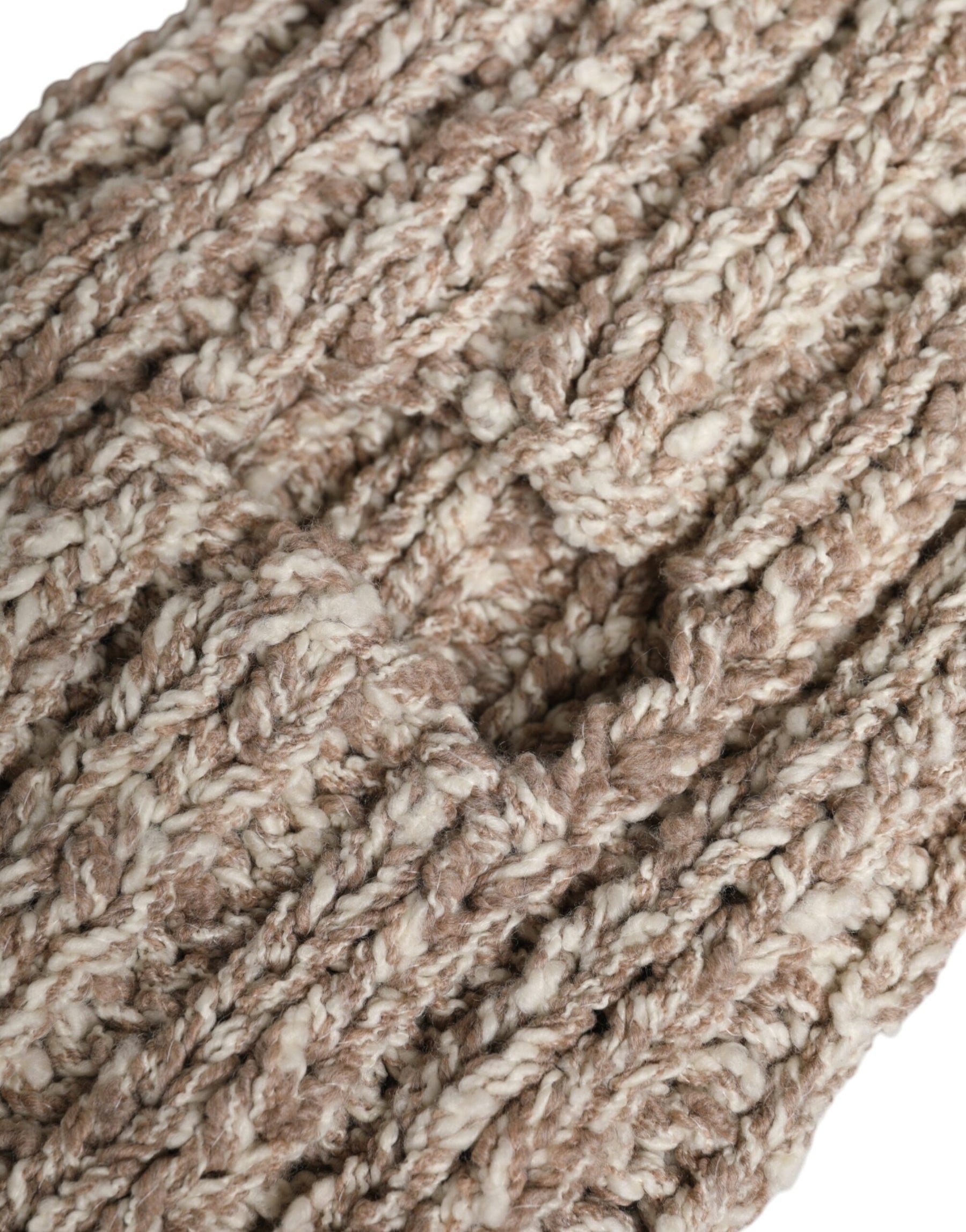 Dolce & Gabbana Beige Wool Knitted Ski Mask Balaclava Hat | Regal Royce