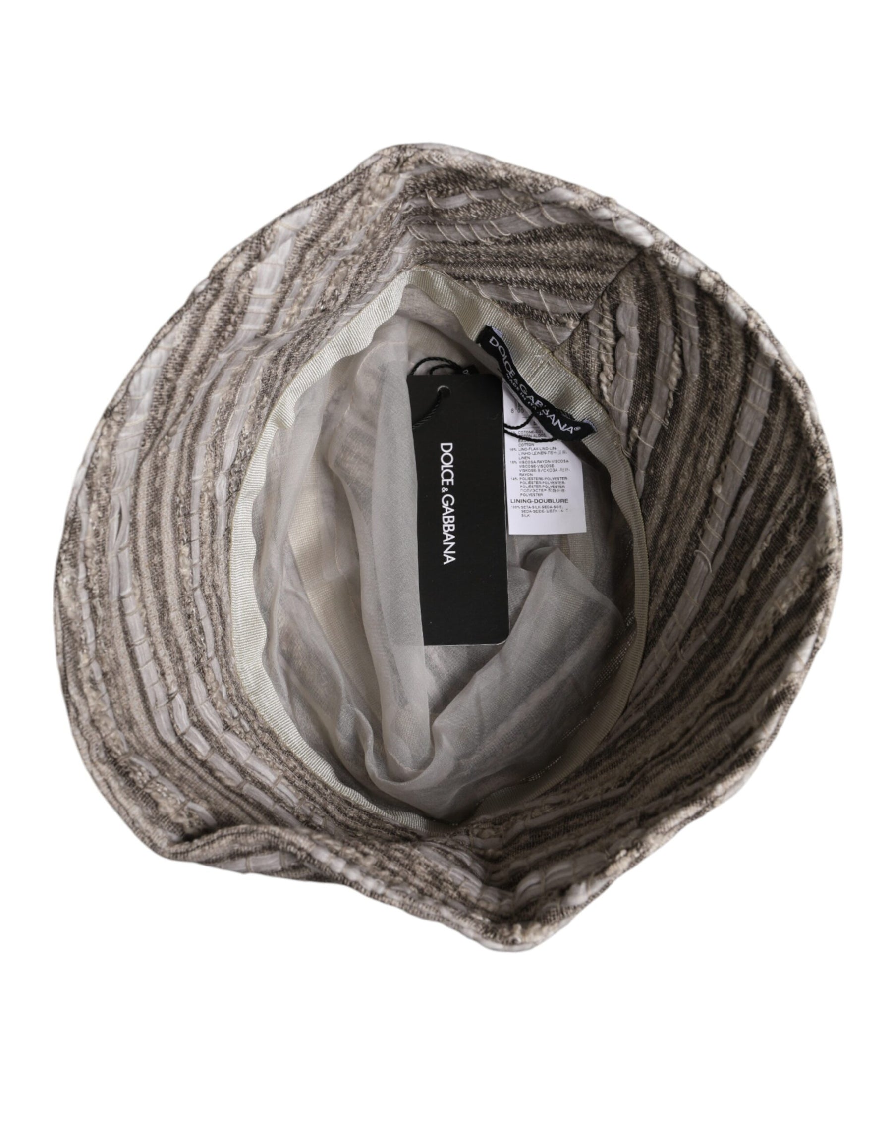 Dolce & Gabbana Multicolor Stripes Cotton Bucket Cap | Regal Royce