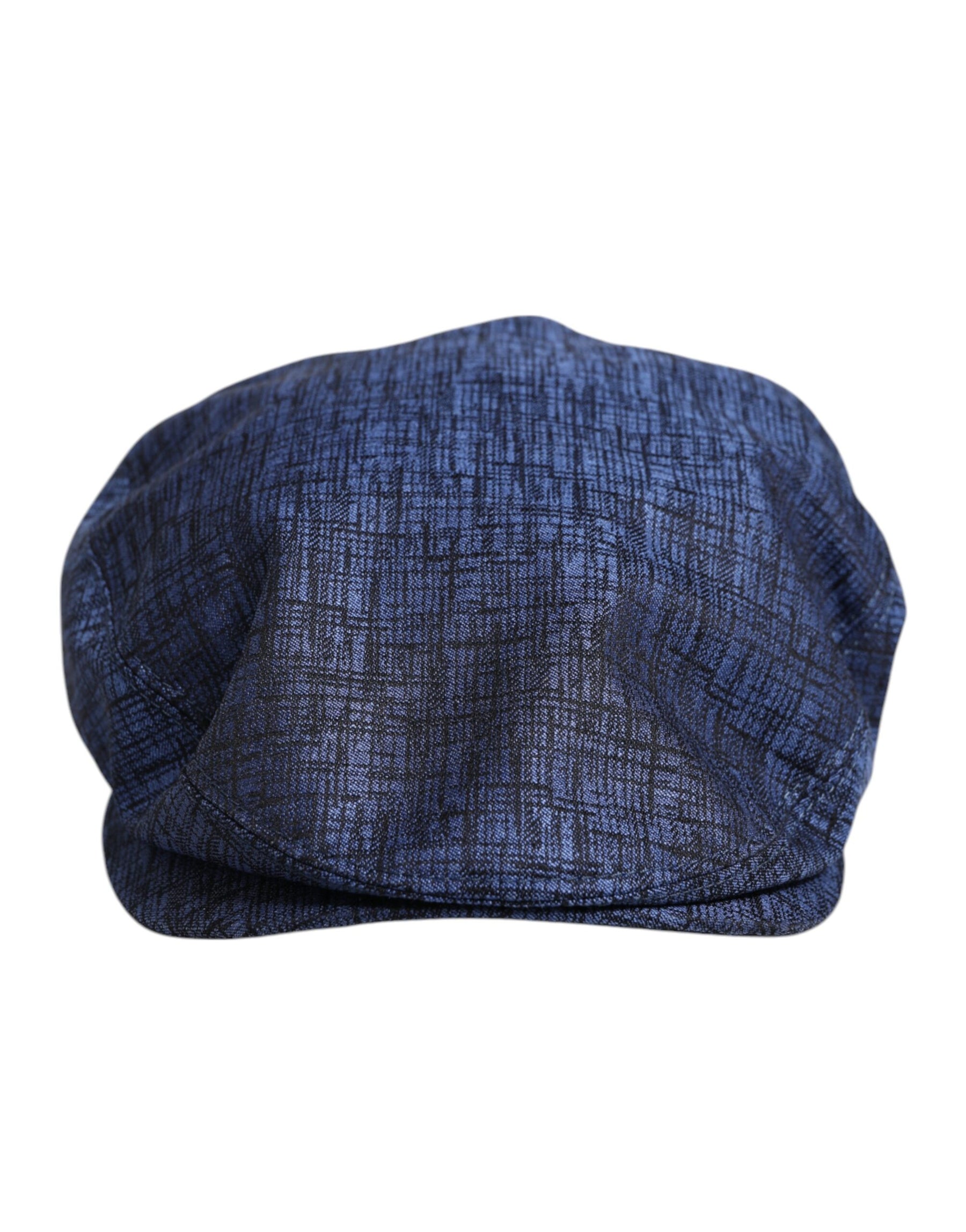 Dolce & Gabbana Blue Cotton Stretch Newsboy Hat | Regal Royce