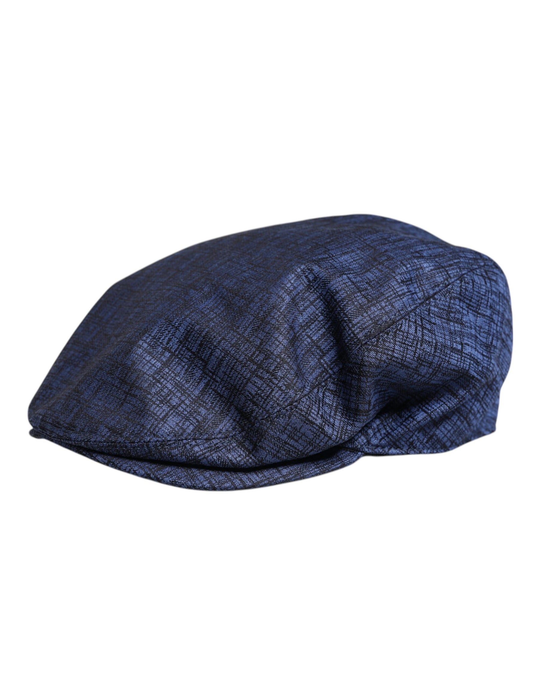 Dolce & Gabbana Blue Cotton Stretch Newsboy Hat | Regal Royce