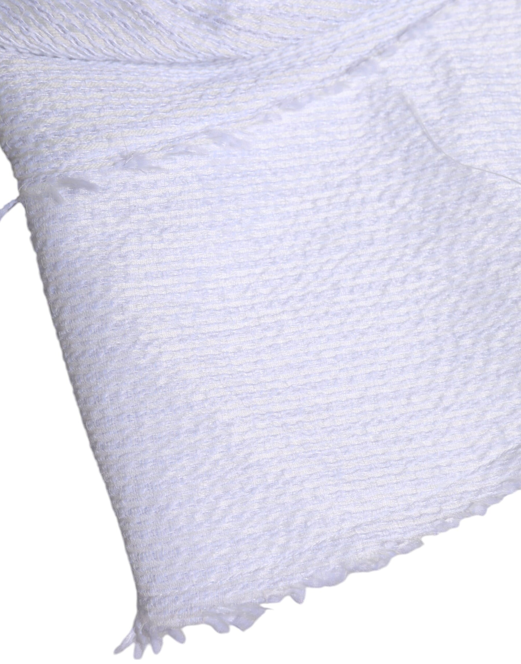 Dolce & Gabbana White Polyester Wide Brim Bucket Hat | Regal Royce