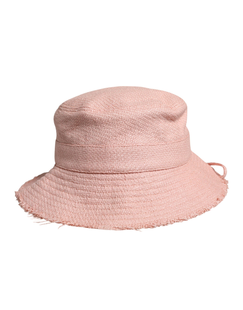 Dolce & Gabbana Pink Cotton Wide Brim Bucket Hat