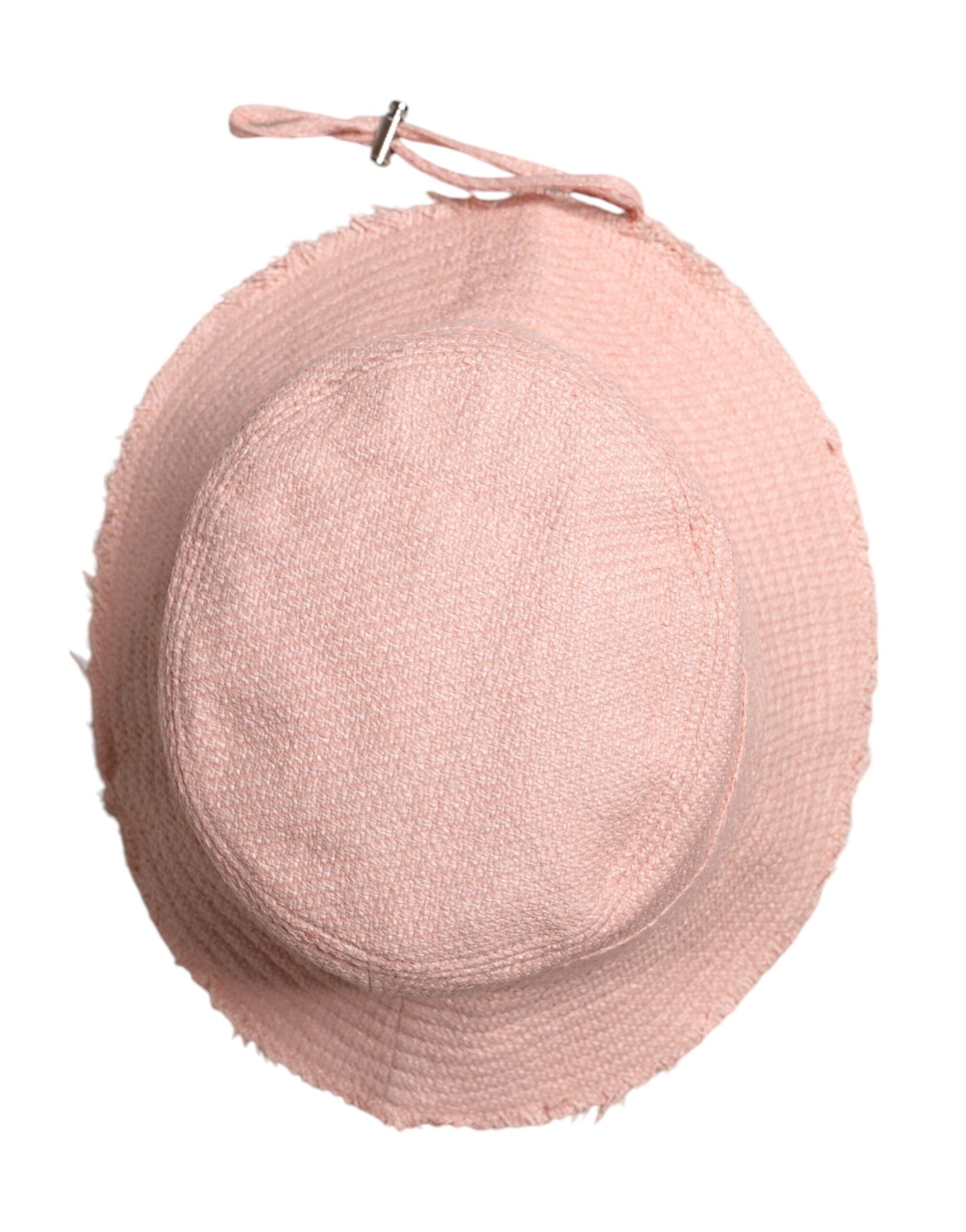 Dolce & Gabbana Pink Cotton Wide Brim Bucket Hat | Regal Royce