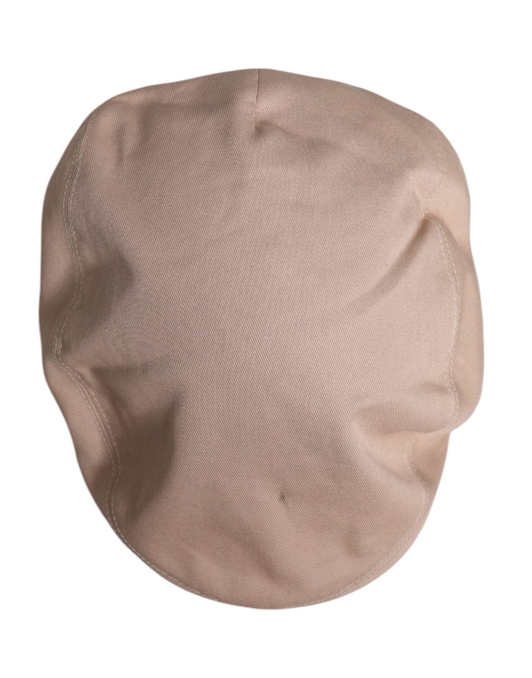 Dolce & Gabbana Beige Cotton Newsboy Capello Cabbie Hat | Regal Royce