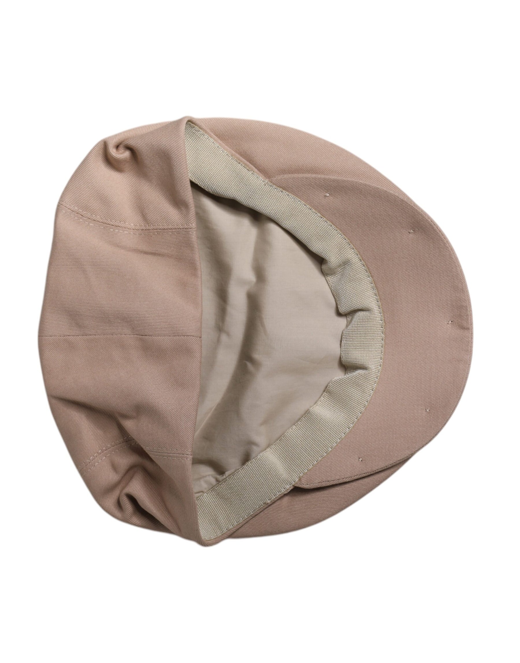 Dolce & Gabbana Beige Cotton Newsboy Capello Cabbie Hat | Regal Royce