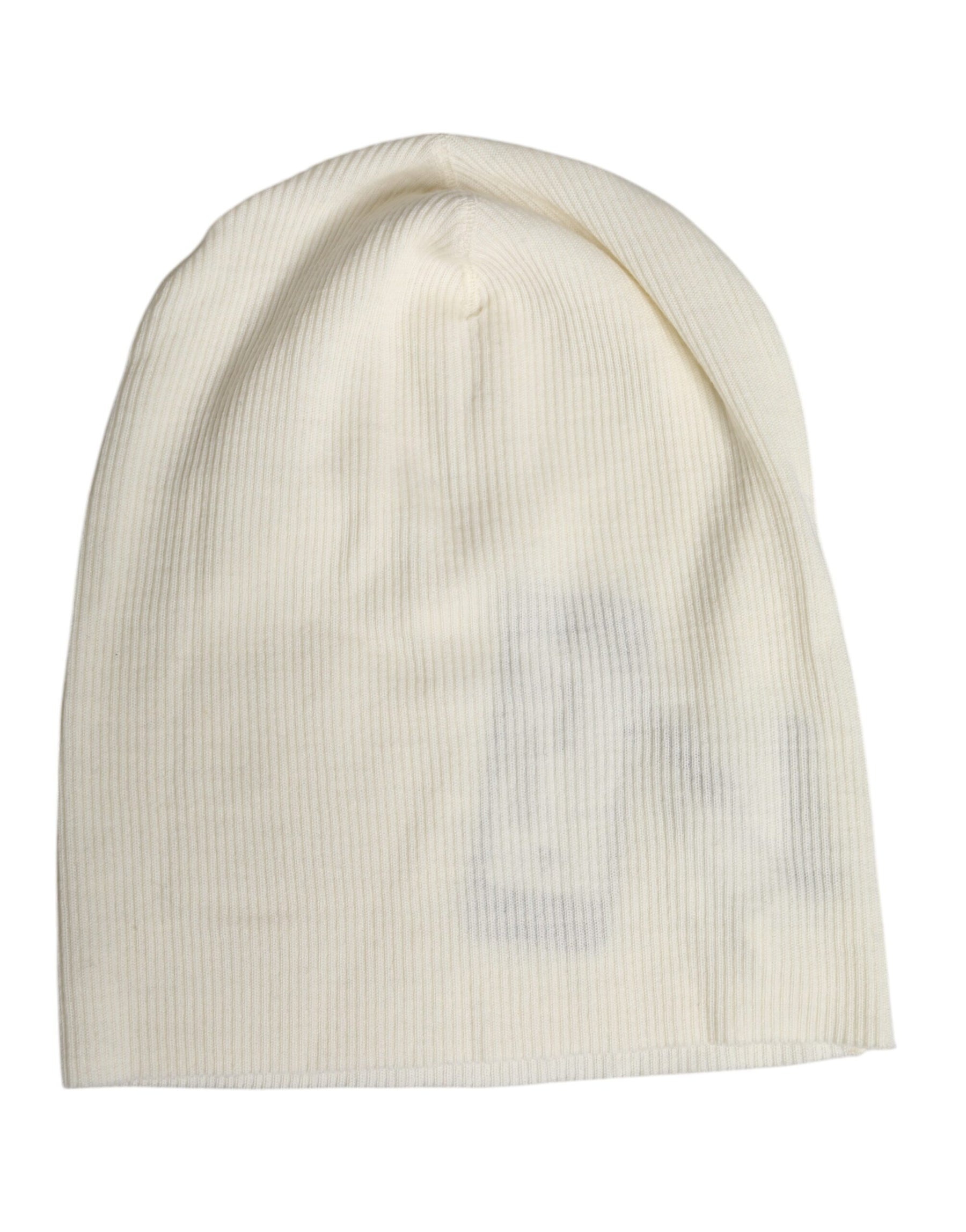 Dolce & Gabbana Beige Wool Blend Knitted Beanie Cap | Regal Royce