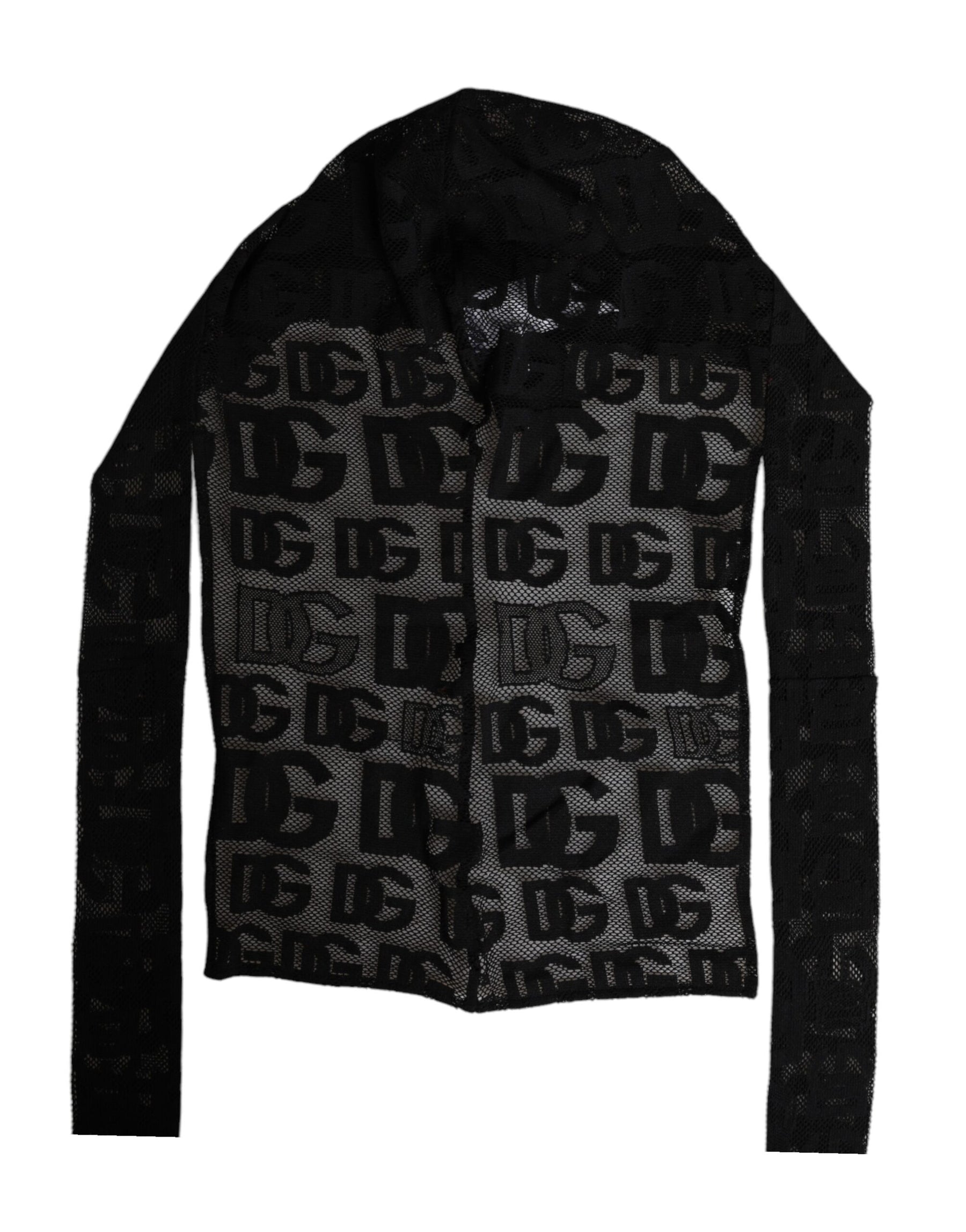 Dolce & Gabbana Black Logo Mesh Whole Head Wrap Hat | Regal Royce