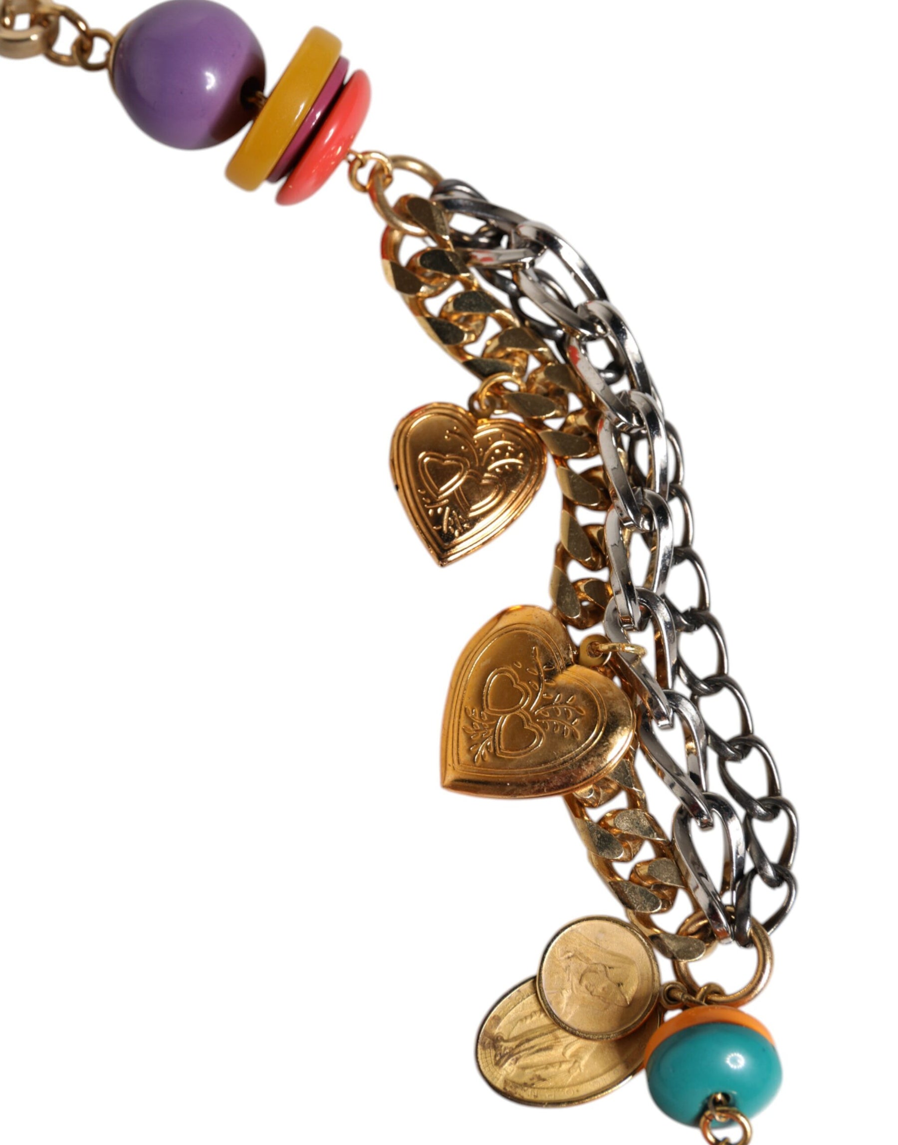 Dolce & Gabbana Multicolor Embellished Waist Chain Belt | Regal Royce