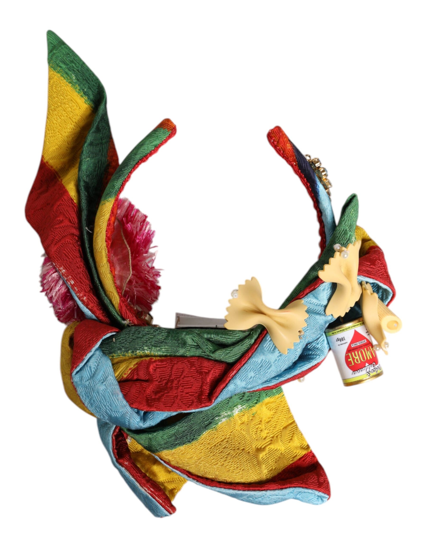 Dolce & Gabbana Multicolor Floral Crystal Embellished Diadem Headband | Regal Royce