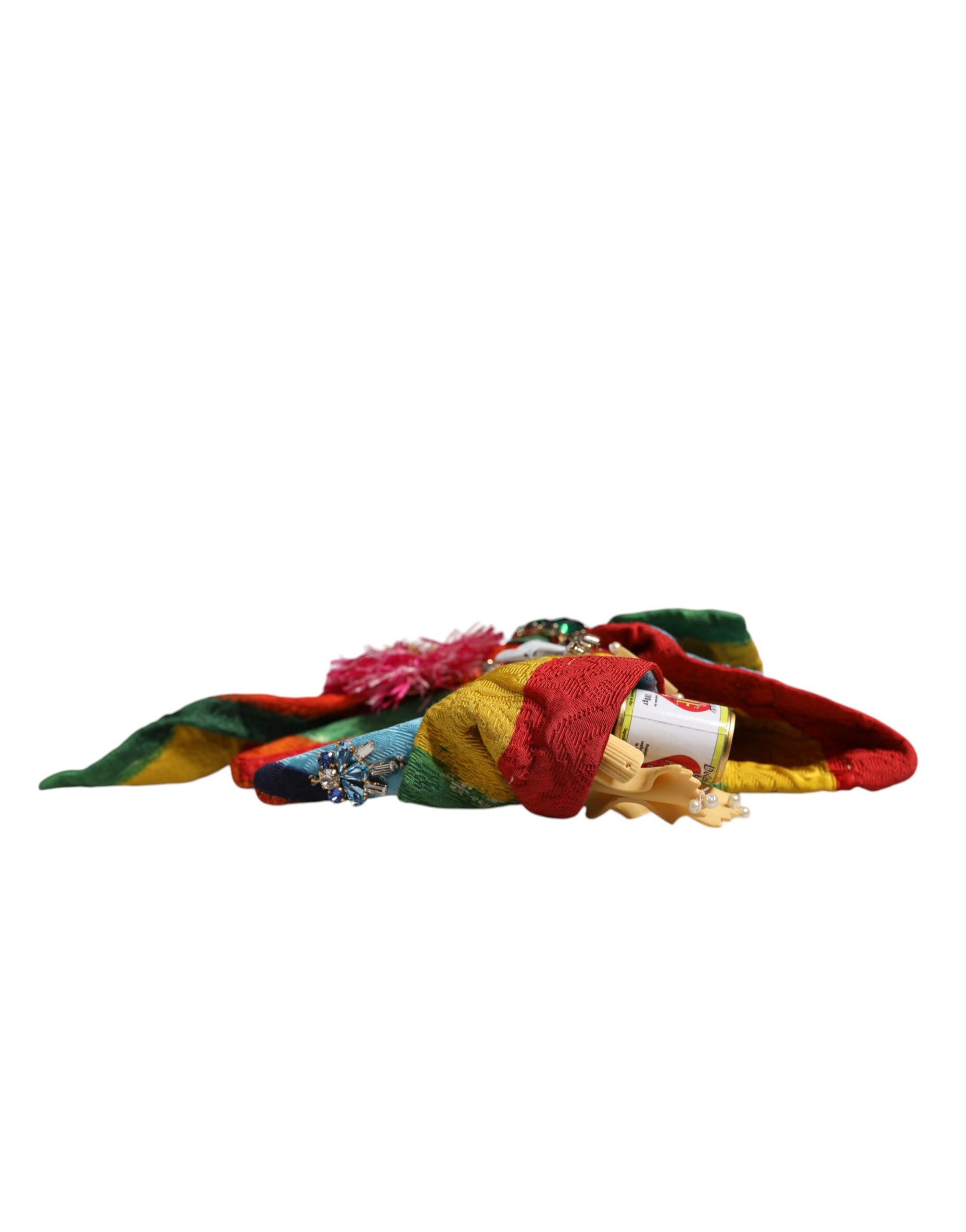 Dolce & Gabbana Multicolor Floral Crystal Embellished Diadem Headband | Regal Royce