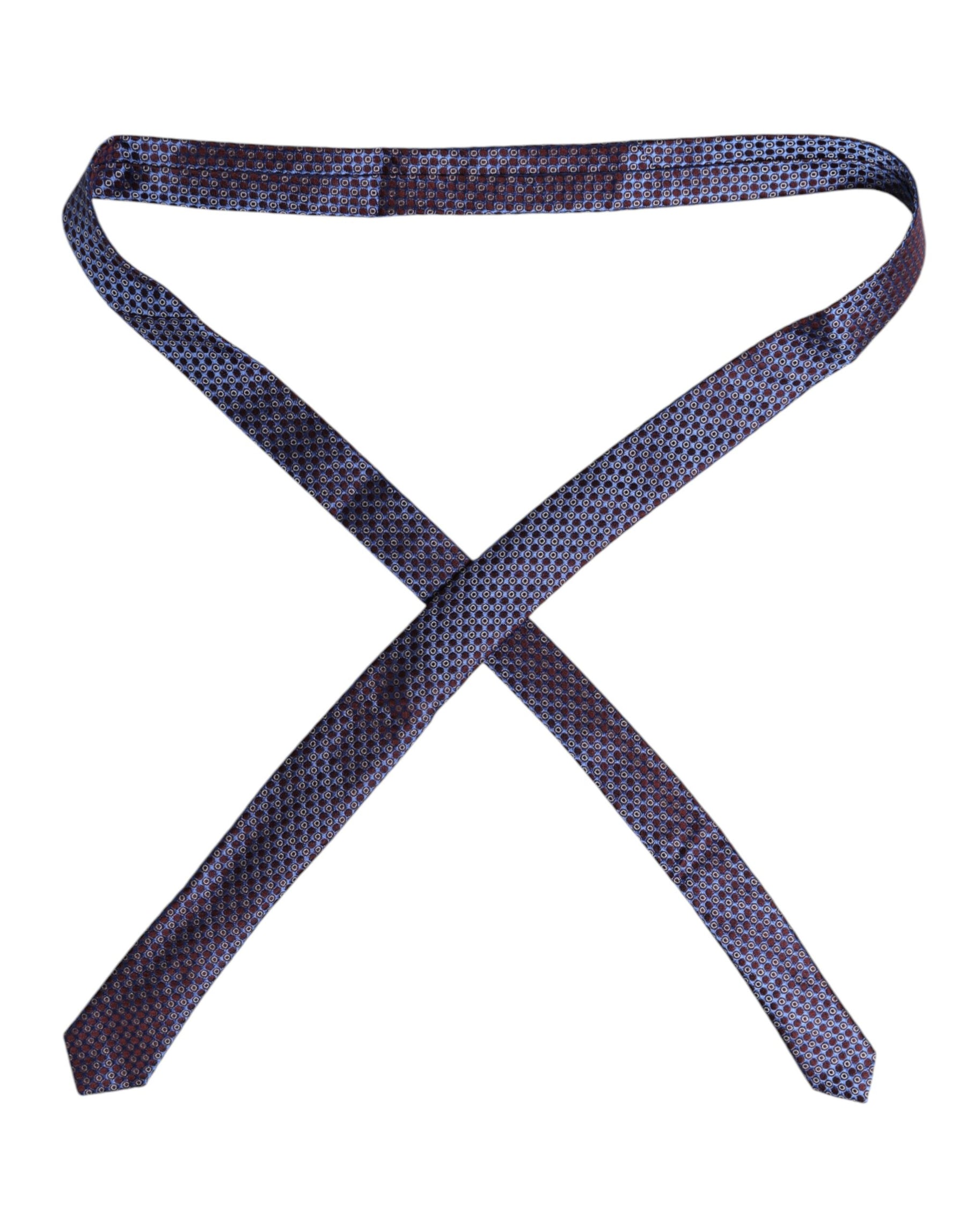 Dolce & Gabbana Multicolor Circles Silk Adjustable Necktie Tie | Regal Royce