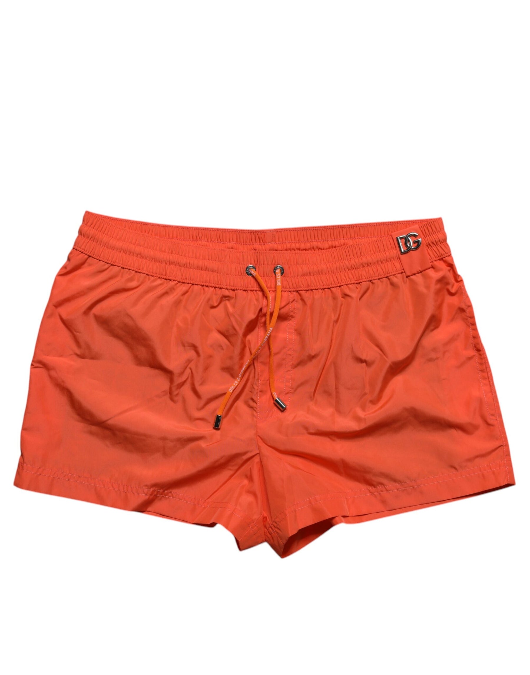 Dolce & Gabbana Orange Polyester Beachwear Shorts 2Pc Swimwear | Regal Royce