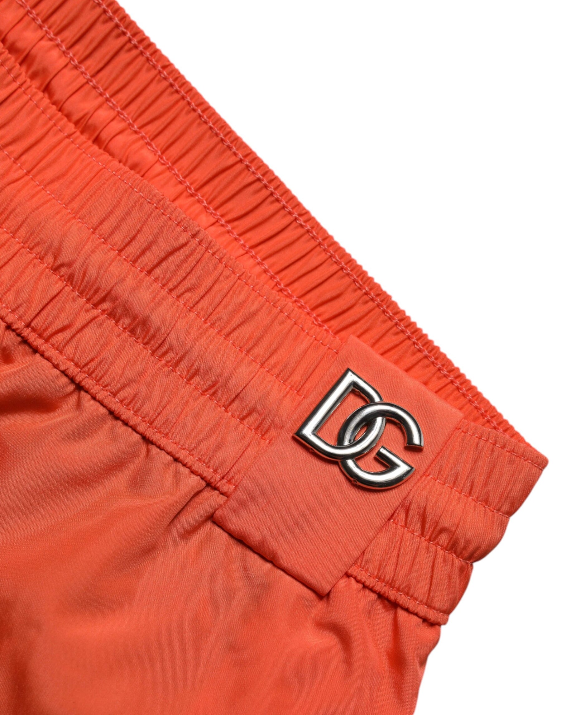 Dolce & Gabbana Orange Polyester Beachwear Shorts 2Pc Swimwear | Regal Royce