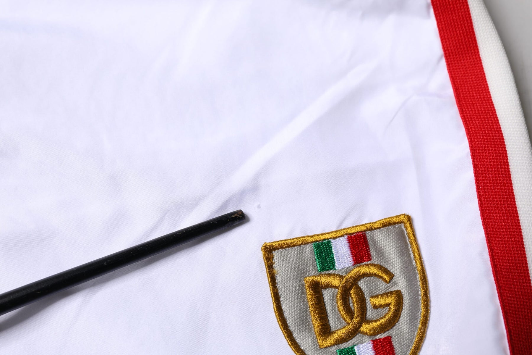 Dolce & Gabbana White Stripes Beachwear Shorts 2Pc Swimwear | Regal Royce