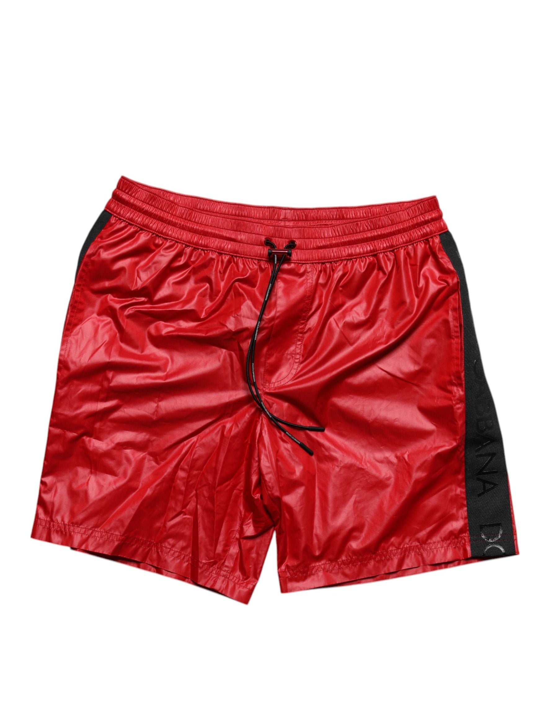 Dolce & Gabbana Red Polyester Beachwear Shorts 2Pc Swimwear | Regal Royce