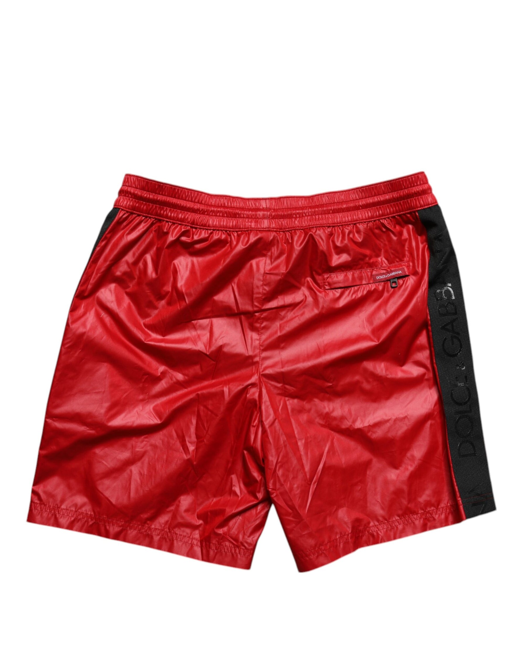 Dolce & Gabbana Red Polyester Beachwear Shorts 2Pc Swimwear | Regal Royce