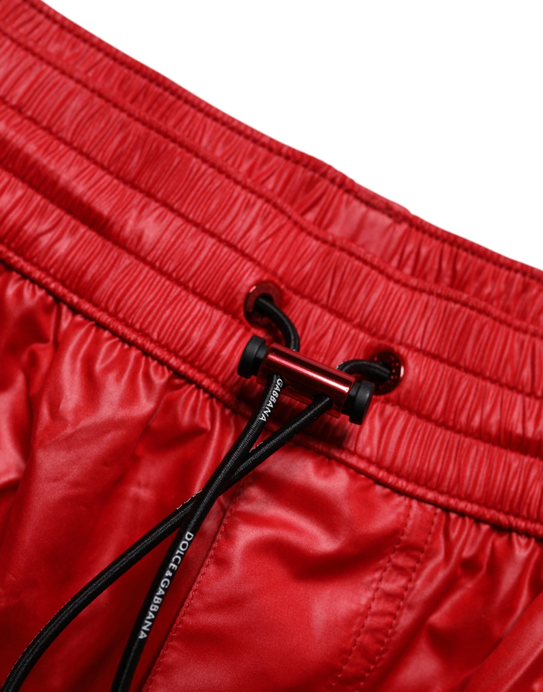 Dolce & Gabbana Red Polyester Beachwear Shorts 2Pc Swimwear | Regal Royce