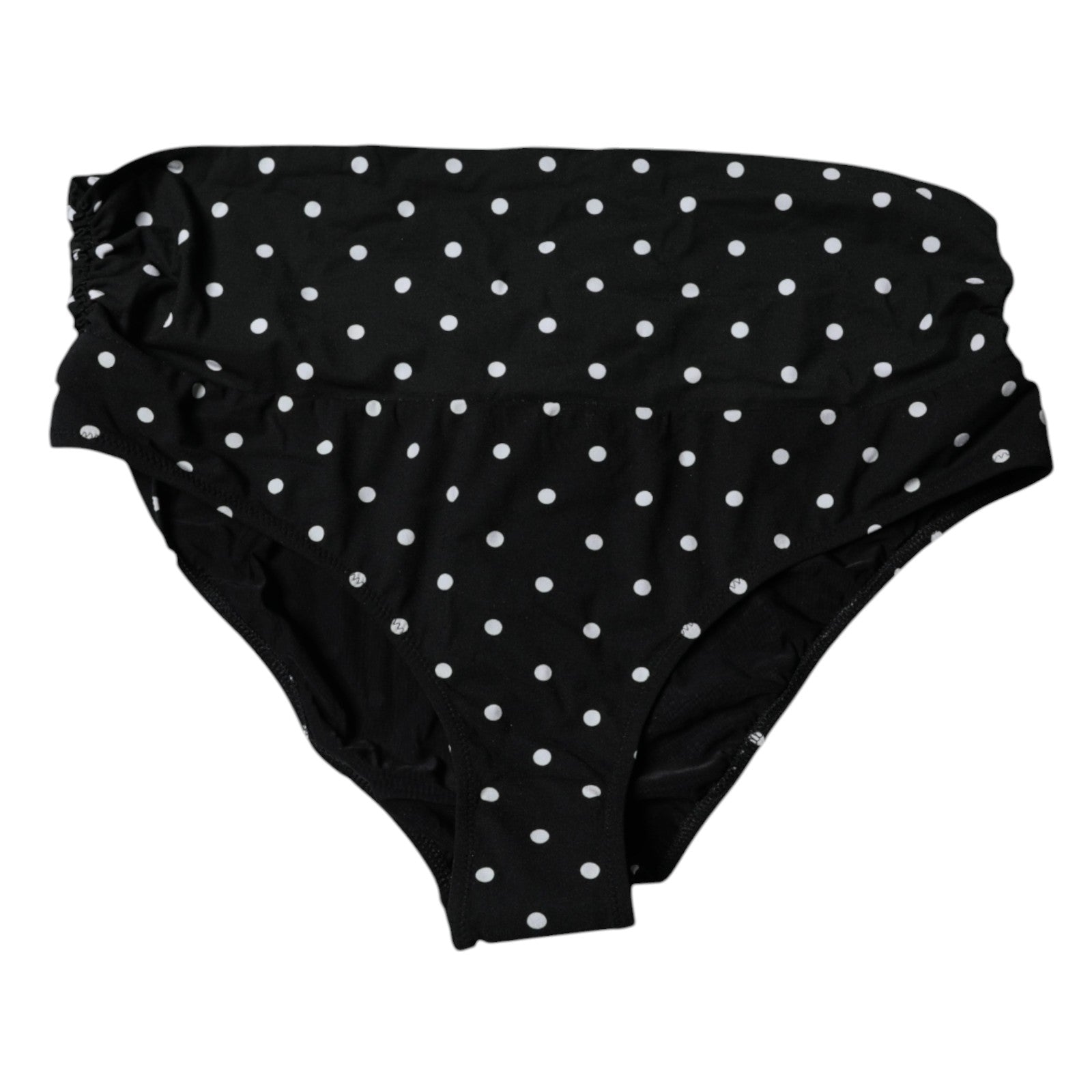 Dolce & Gabbana Black Polka Dot Swimsuit Bikini Bottom Swimwear | Regal Royce
