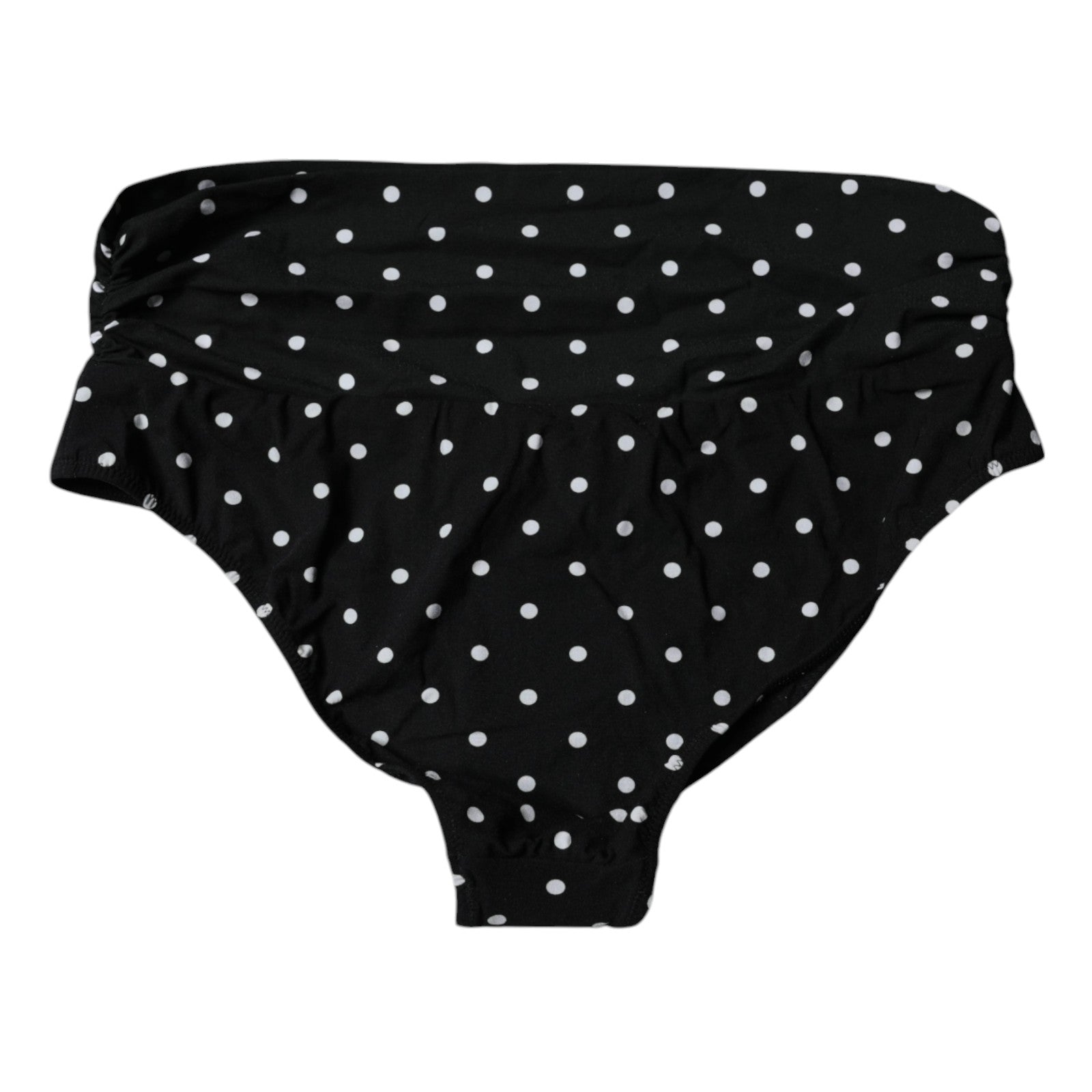 Dolce & Gabbana Black Polka Dot Swimsuit Bikini Bottom Swimwear | Regal Royce