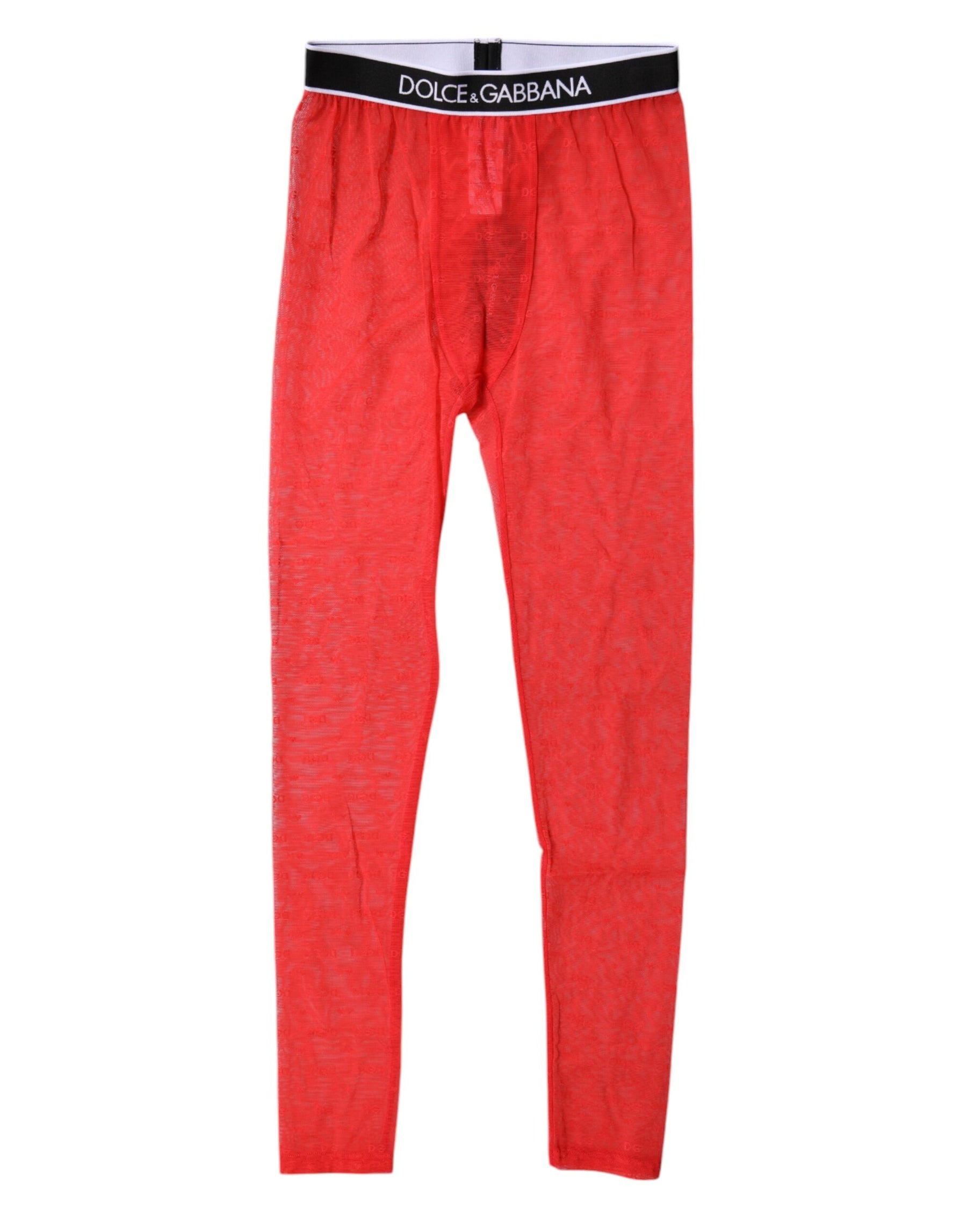 Dolce & Gabbana Red Logo Lace Lingerie Tight Pants Underwear | Regal Royce