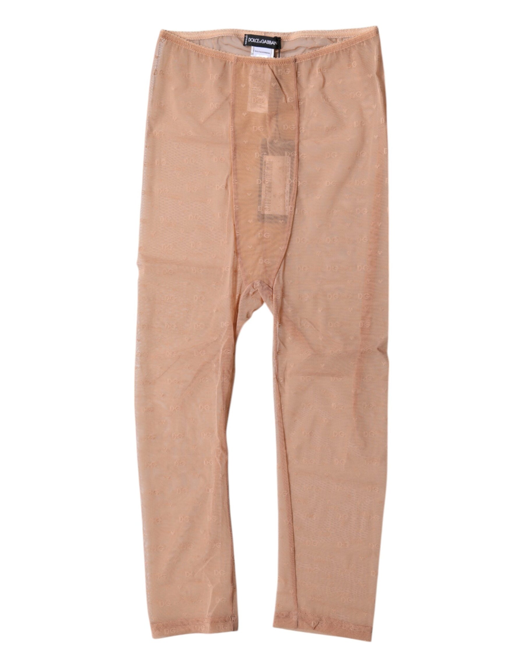 Dolce & Gabbana Brown Logo Lace Lingerie Cropped Tight Underwear | Regal Royce