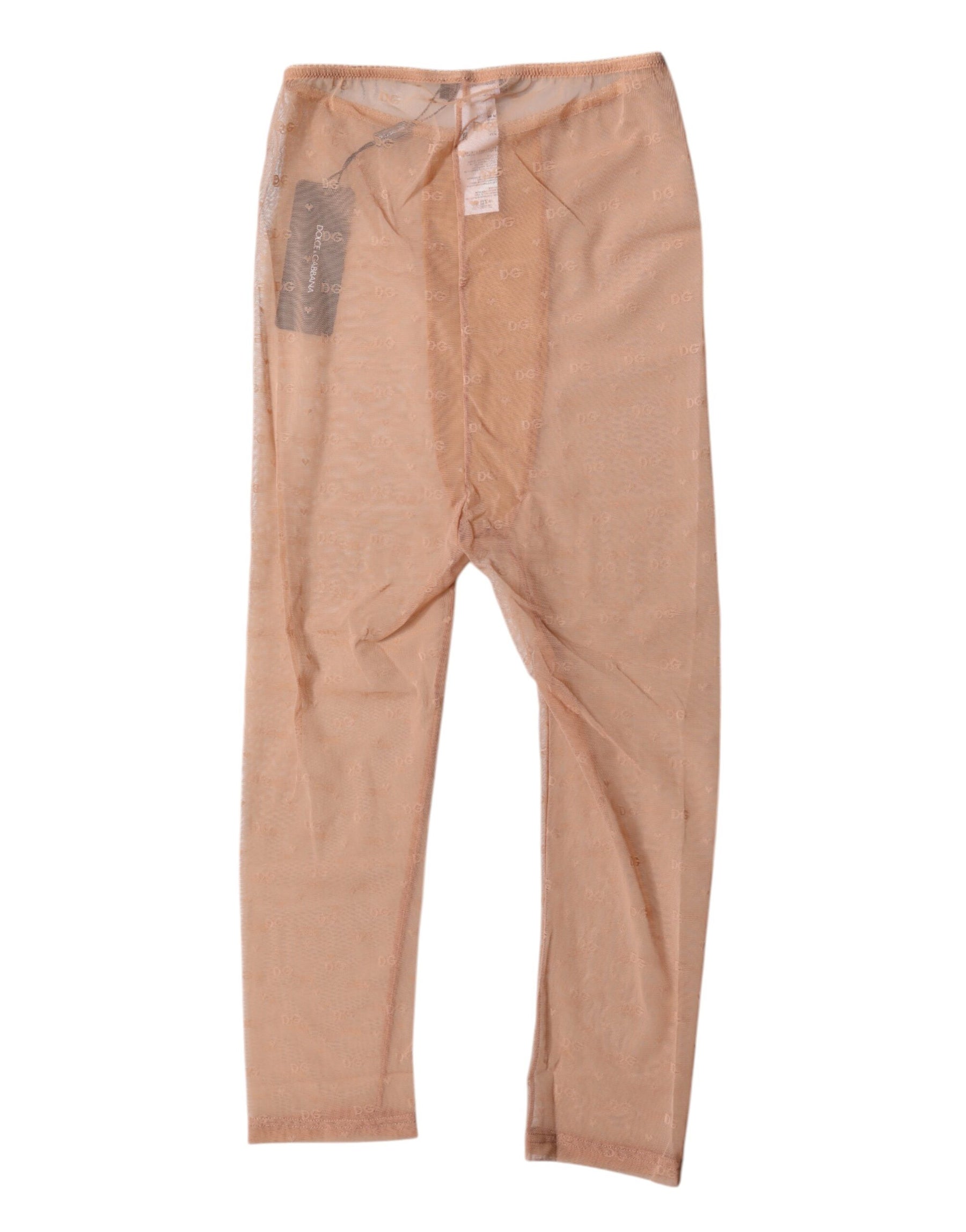 Dolce & Gabbana Brown Logo Lace Lingerie Cropped Tight Underwear | Regal Royce