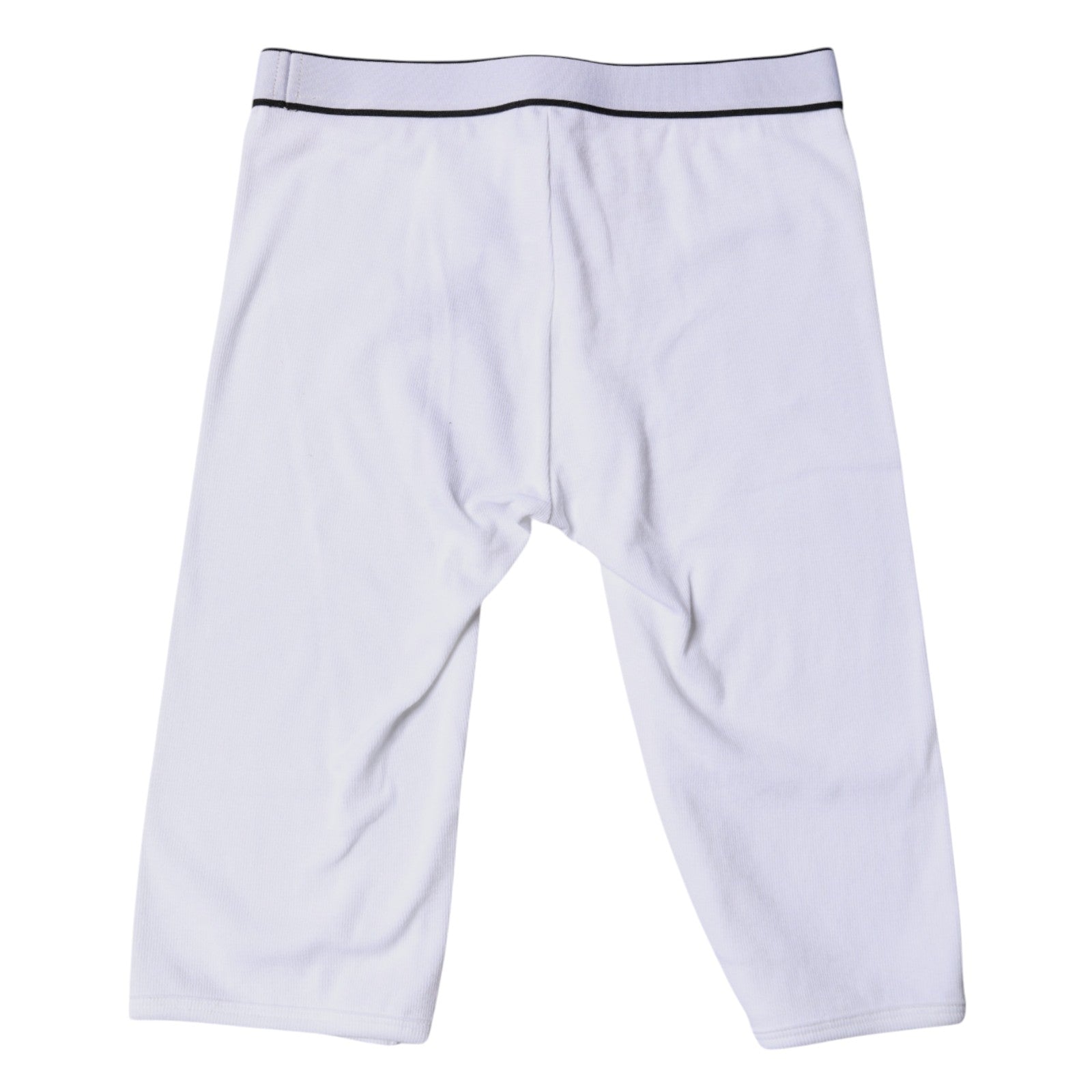Dolce & Gabbana White Logo Cotton Cropped Tights Underwear | Regal Royce