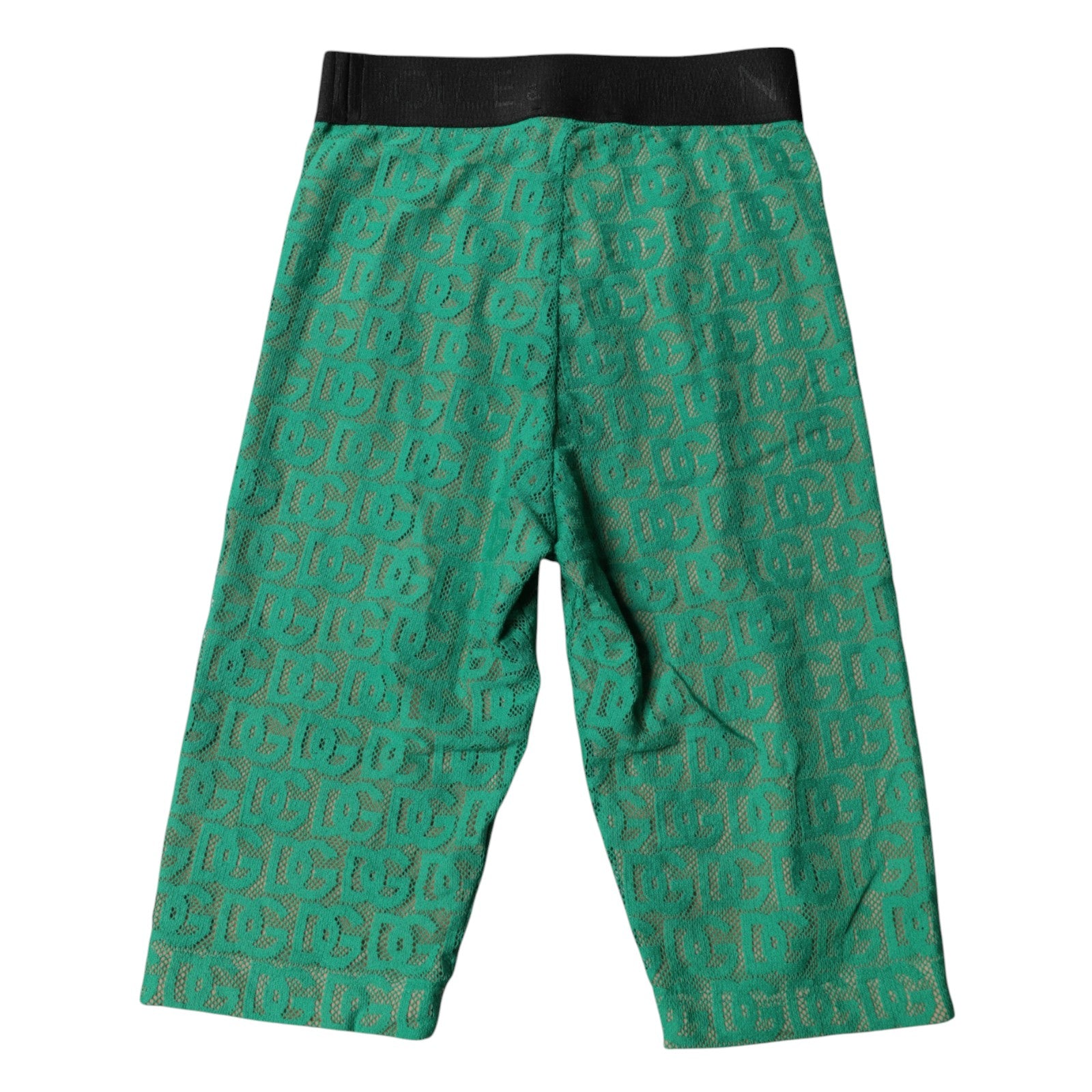 Dolce & Gabbana Green Logo Monogram Cropped Tights Underwear | Regal Royce