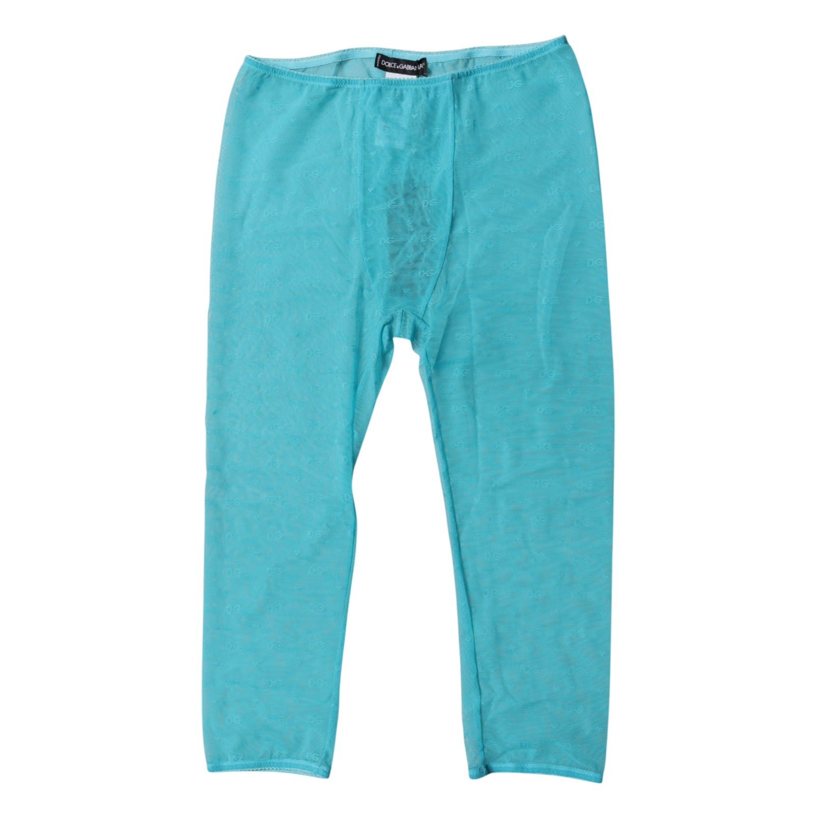 Dolce & Gabbana Blue Logo Lace Lingerie Cropped Tight Underwear | Regal Royce